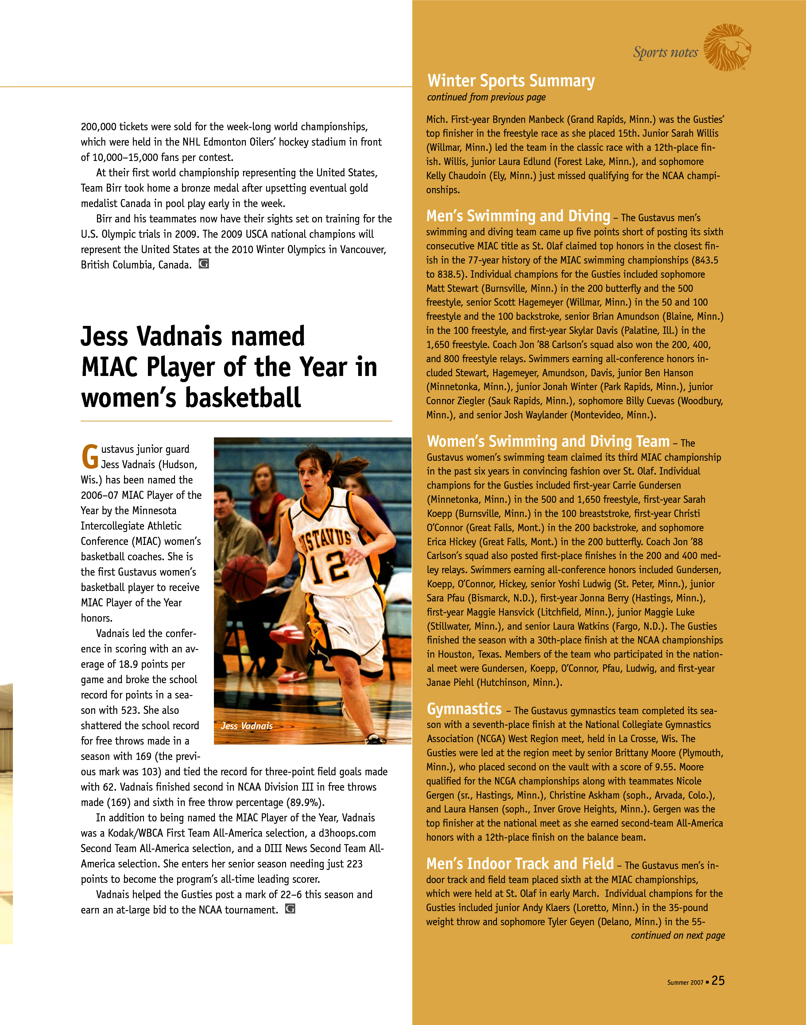 quarterly page