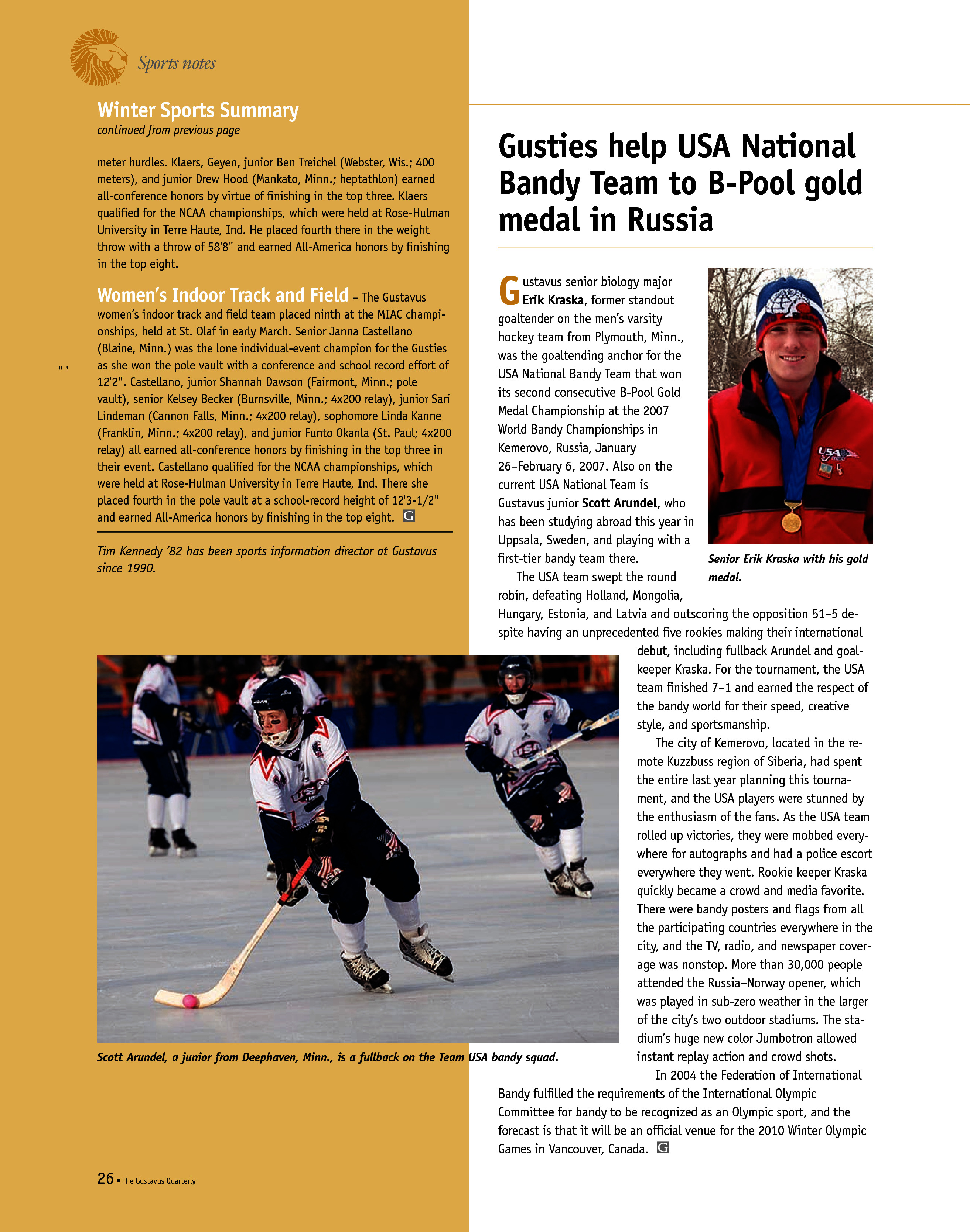 quarterly page