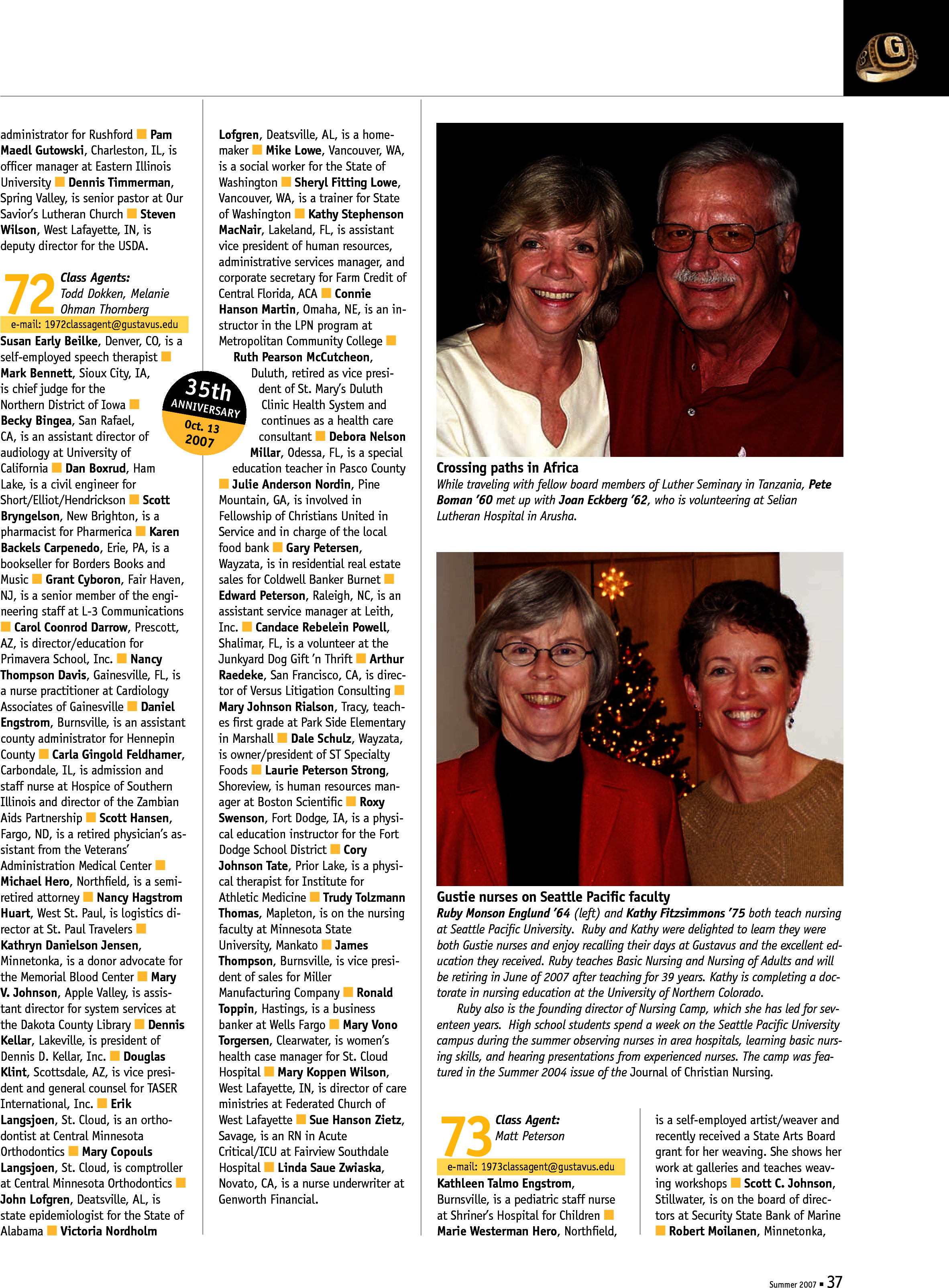 quarterly page