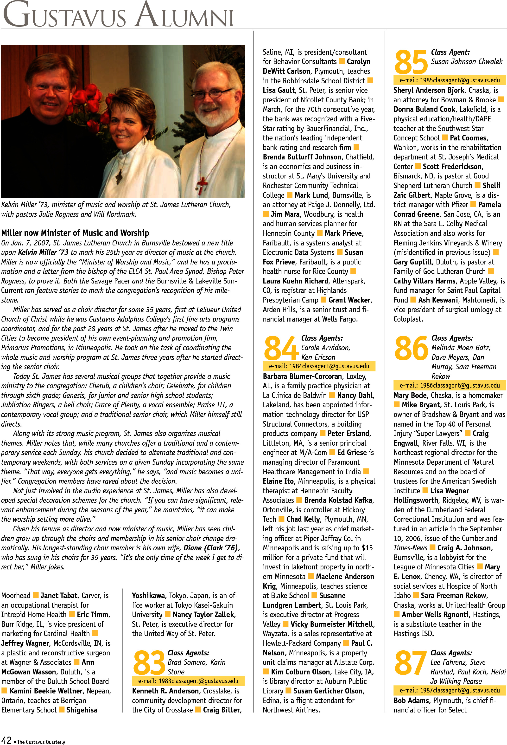 quarterly page