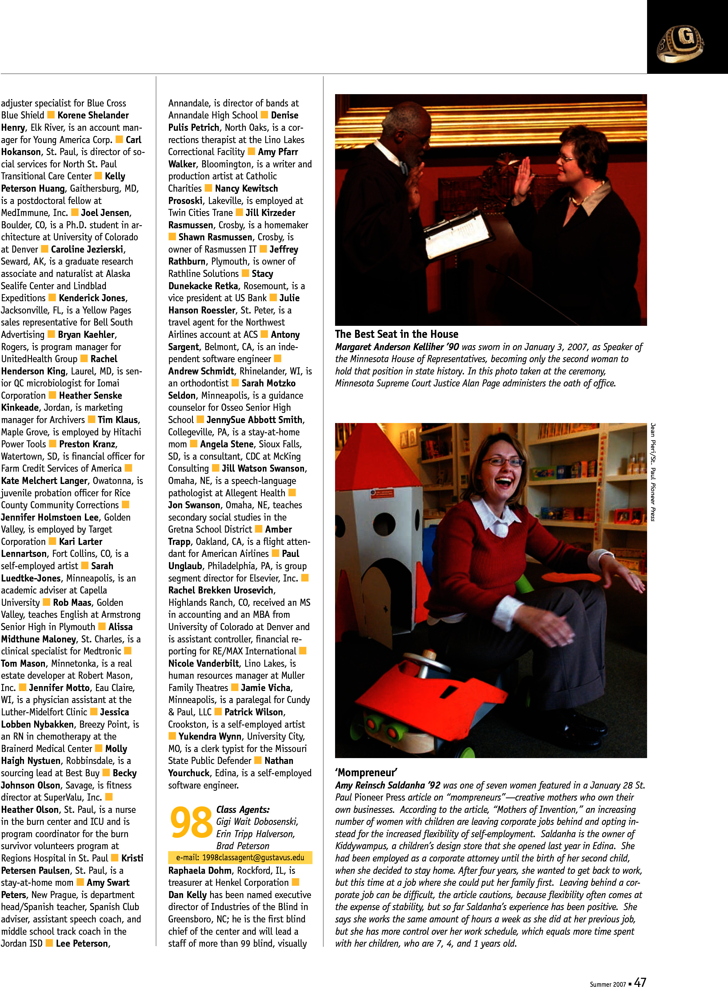 quarterly page
