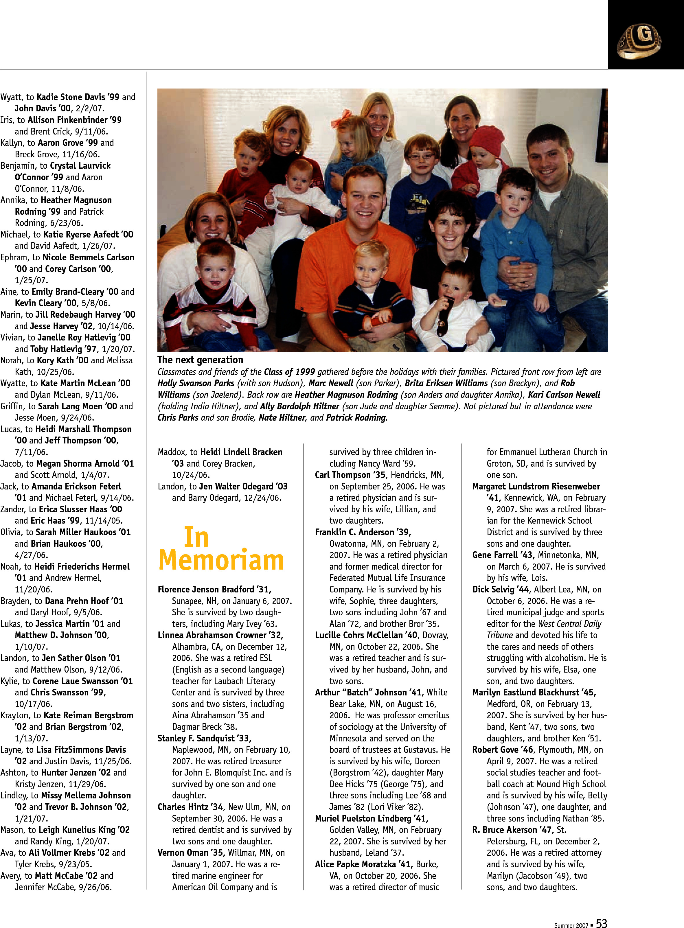 quarterly page