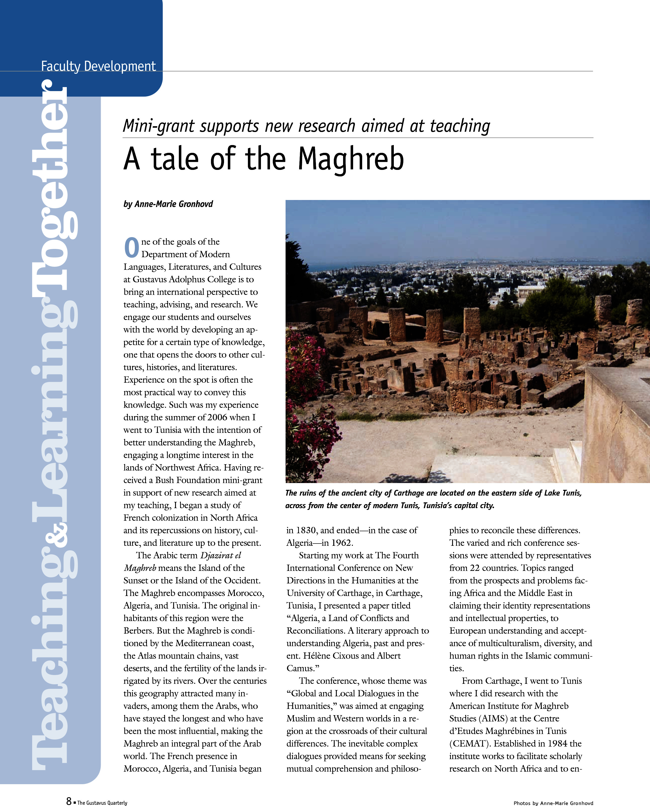 quarterly page