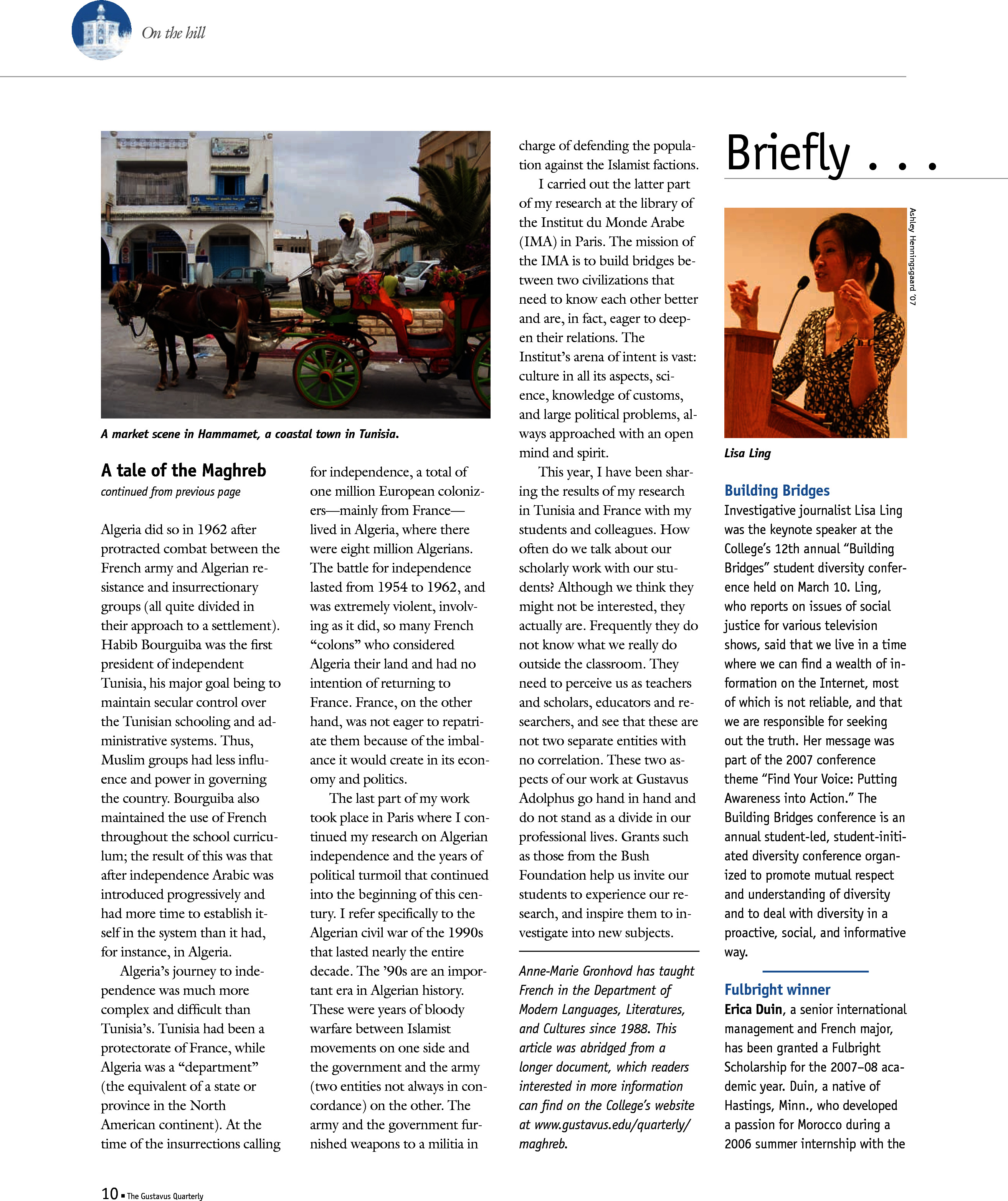 quarterly page