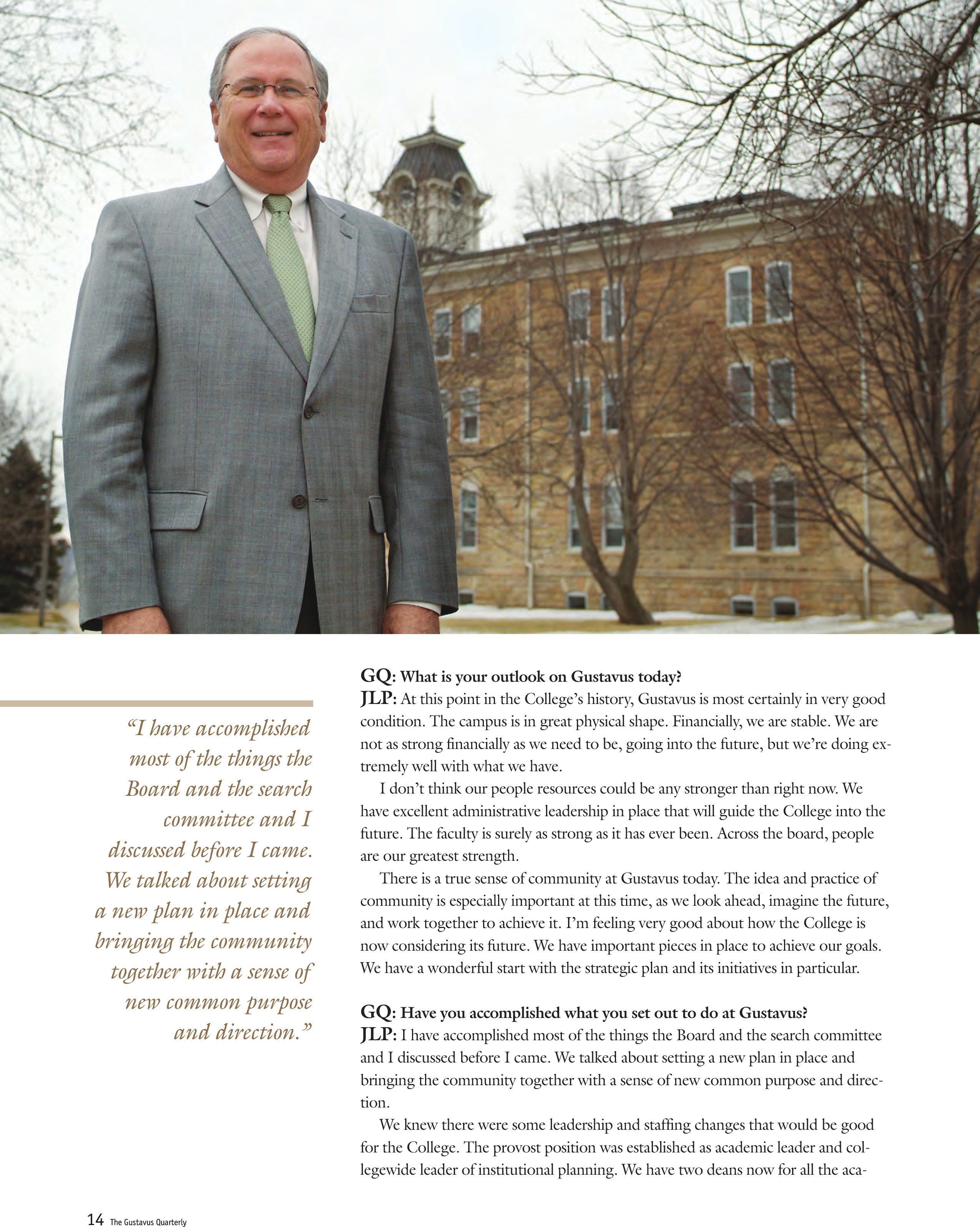 quarterly page