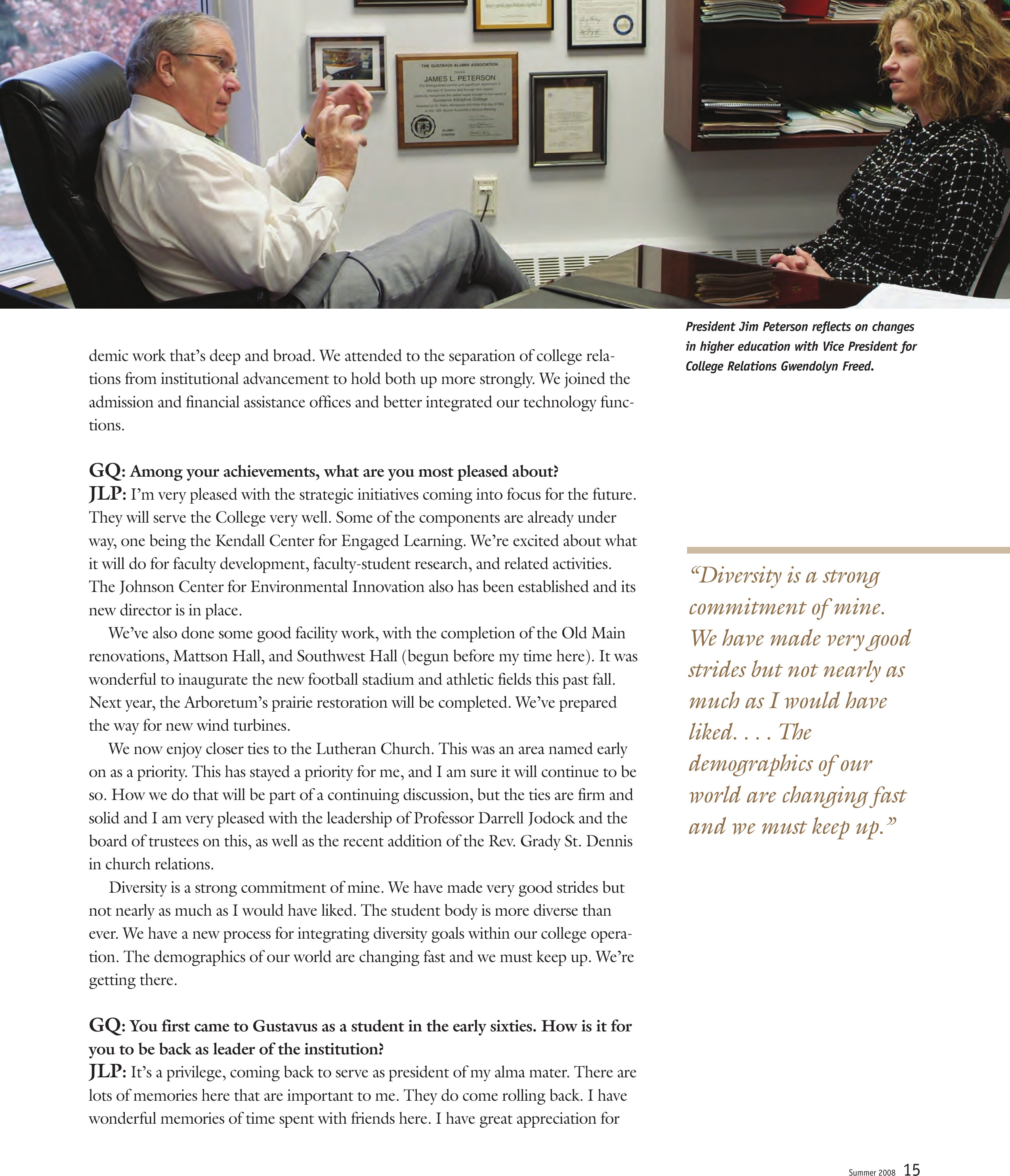 quarterly page