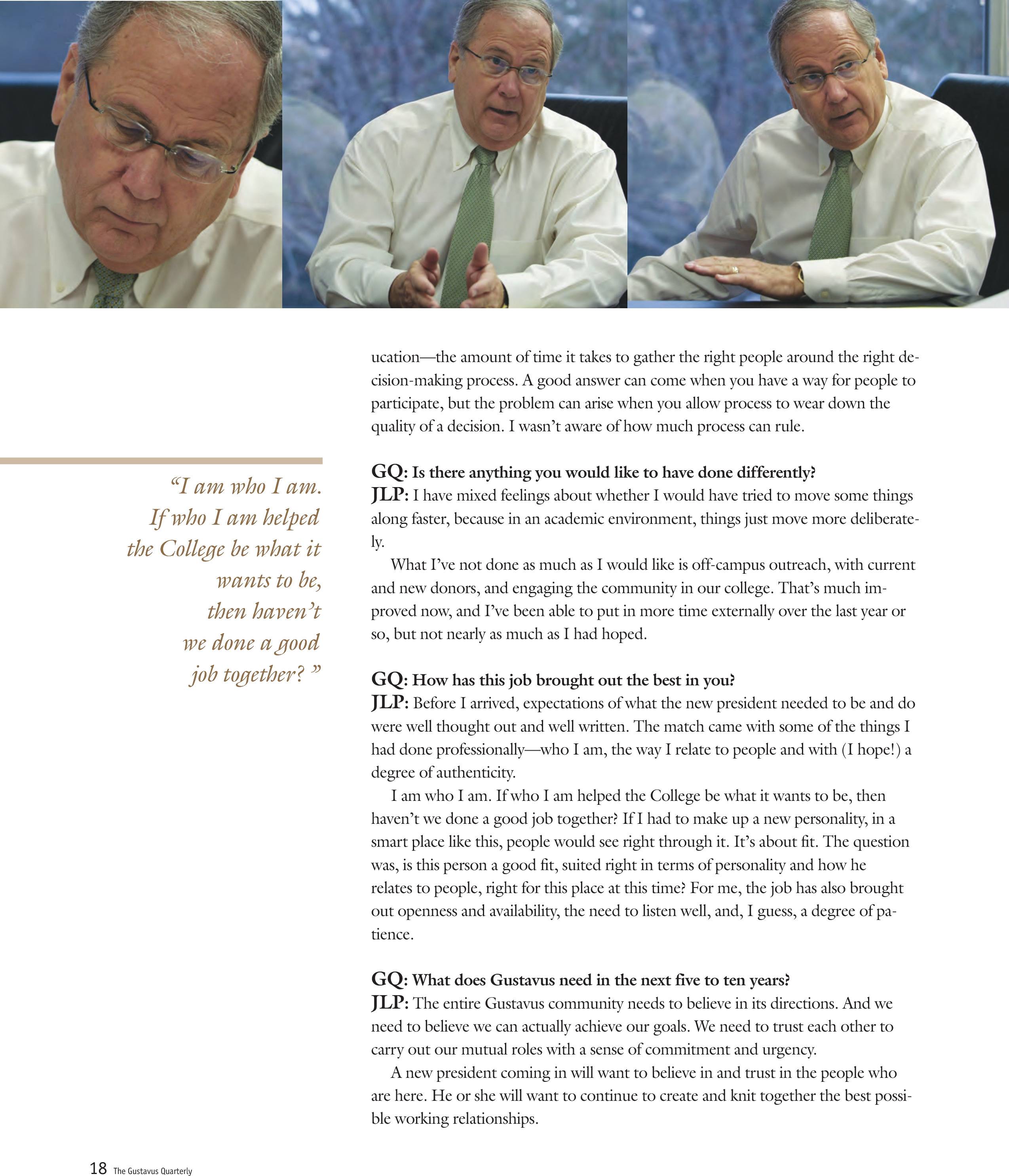 quarterly page