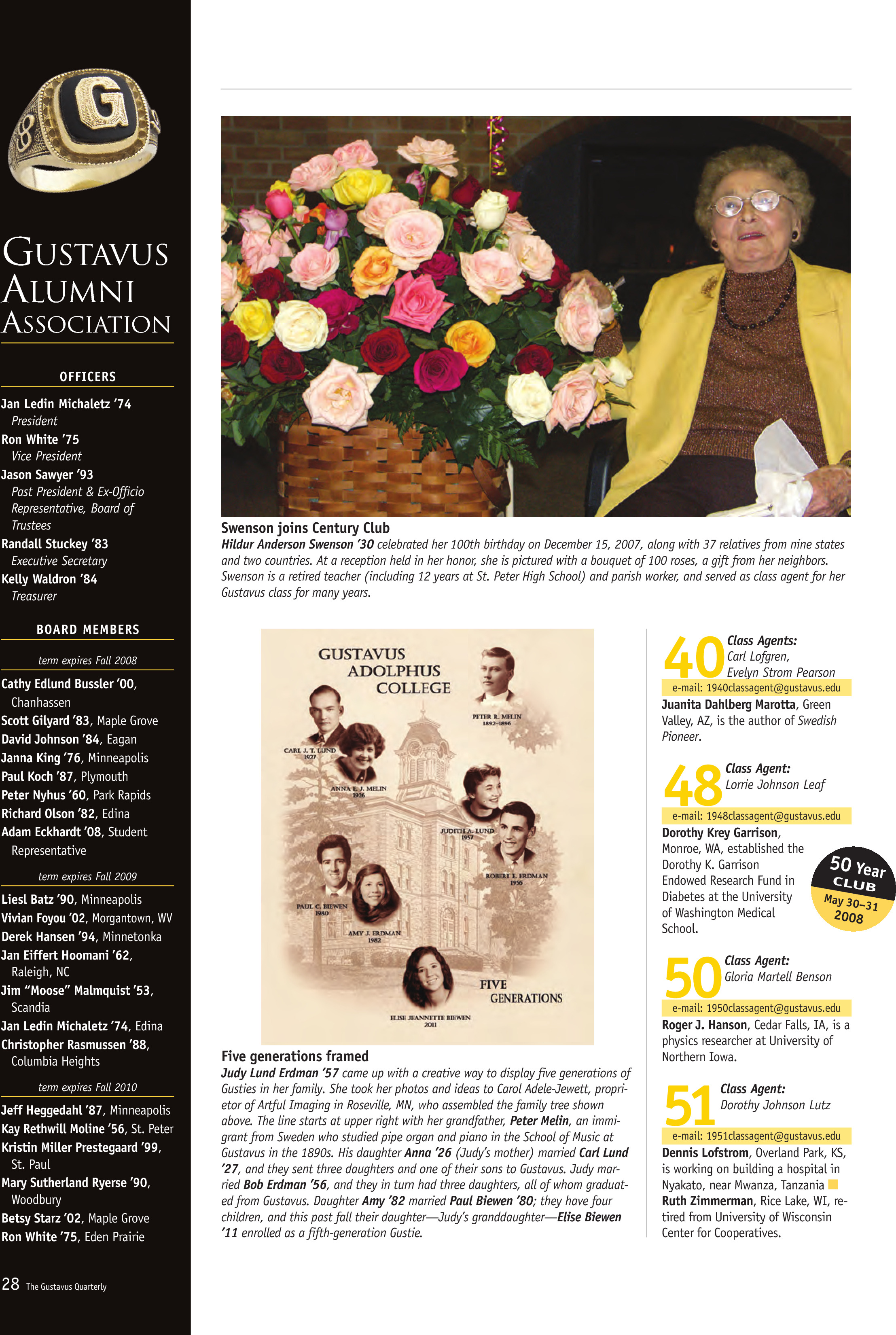 quarterly page