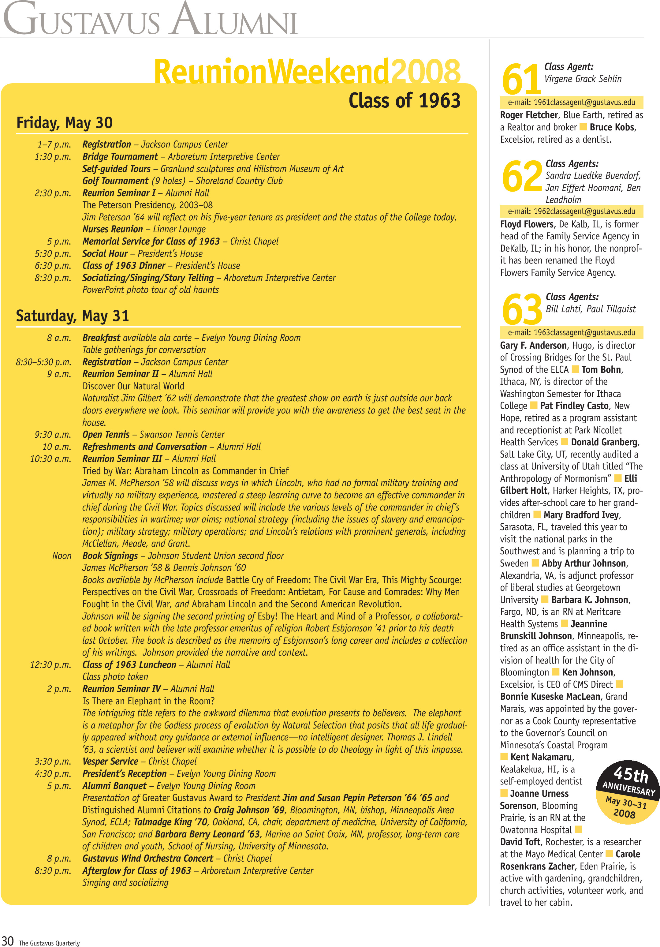 quarterly page