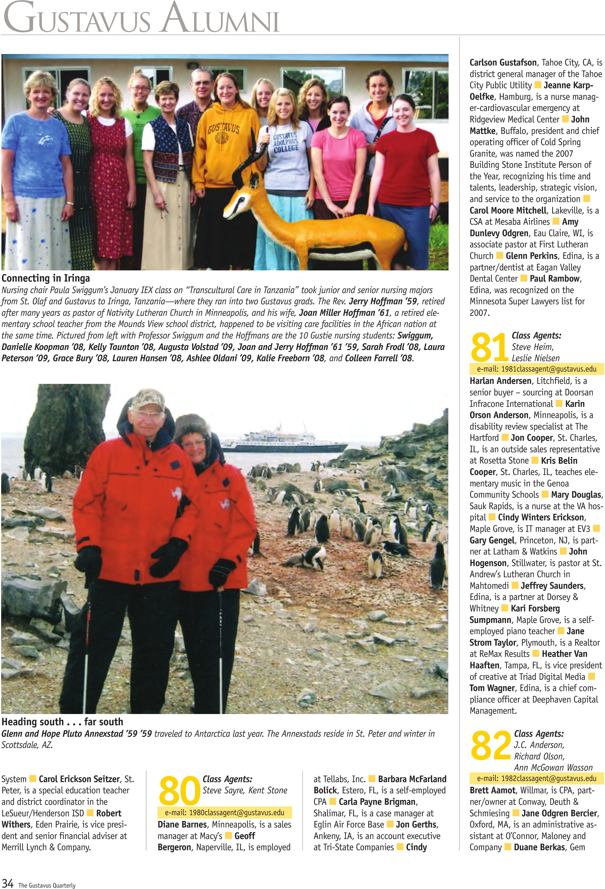 quarterly page