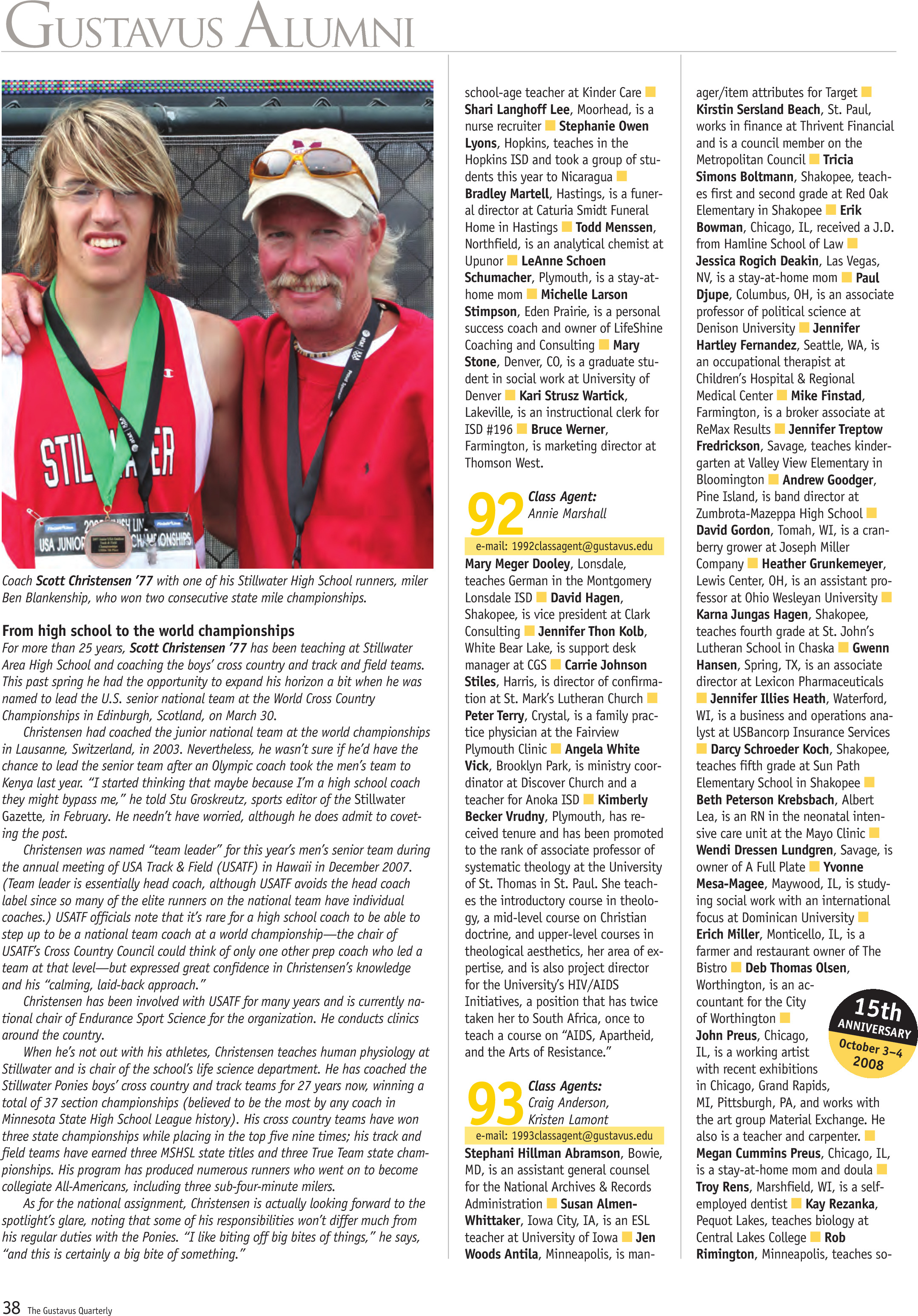 quarterly page