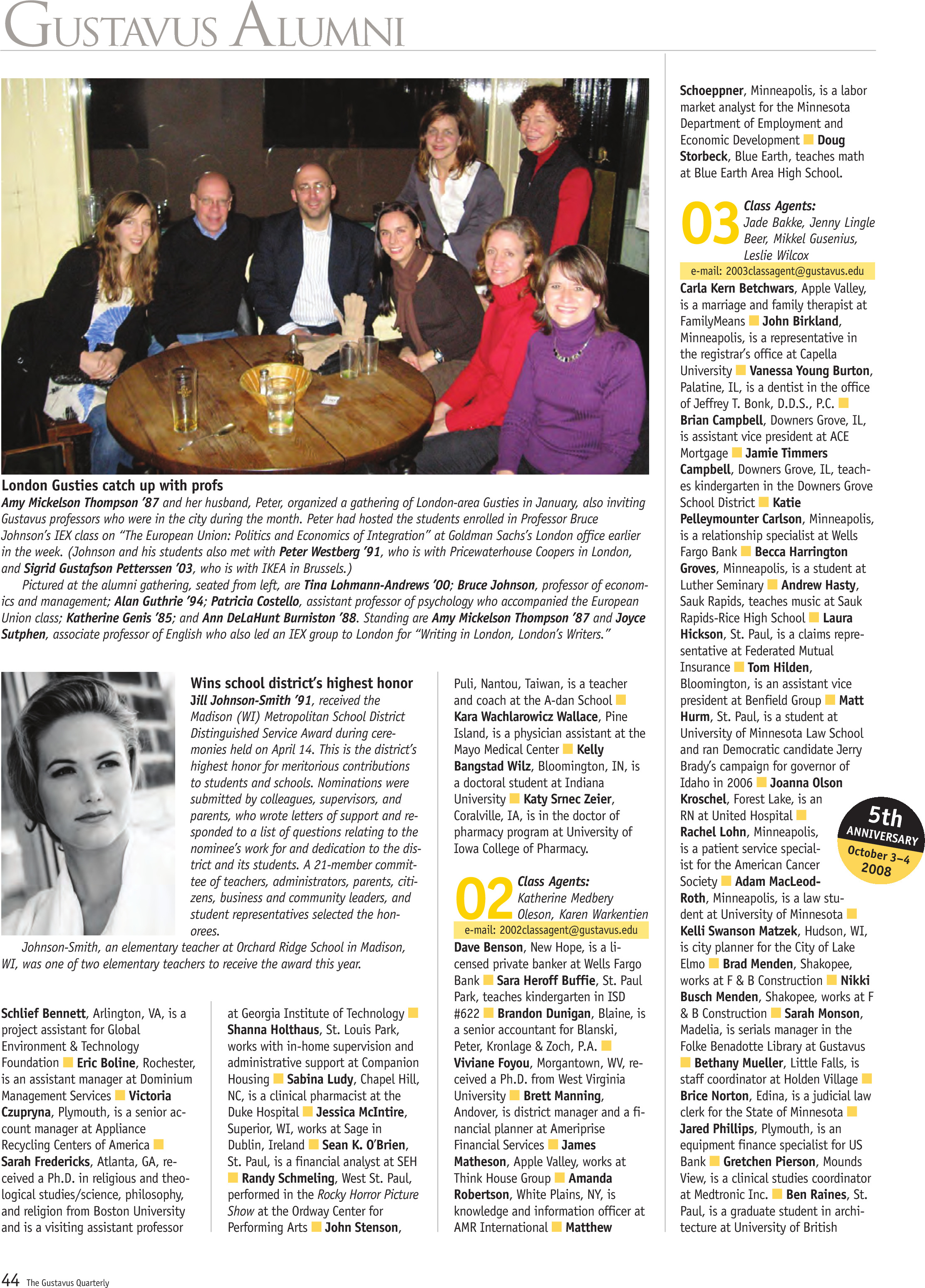 quarterly page