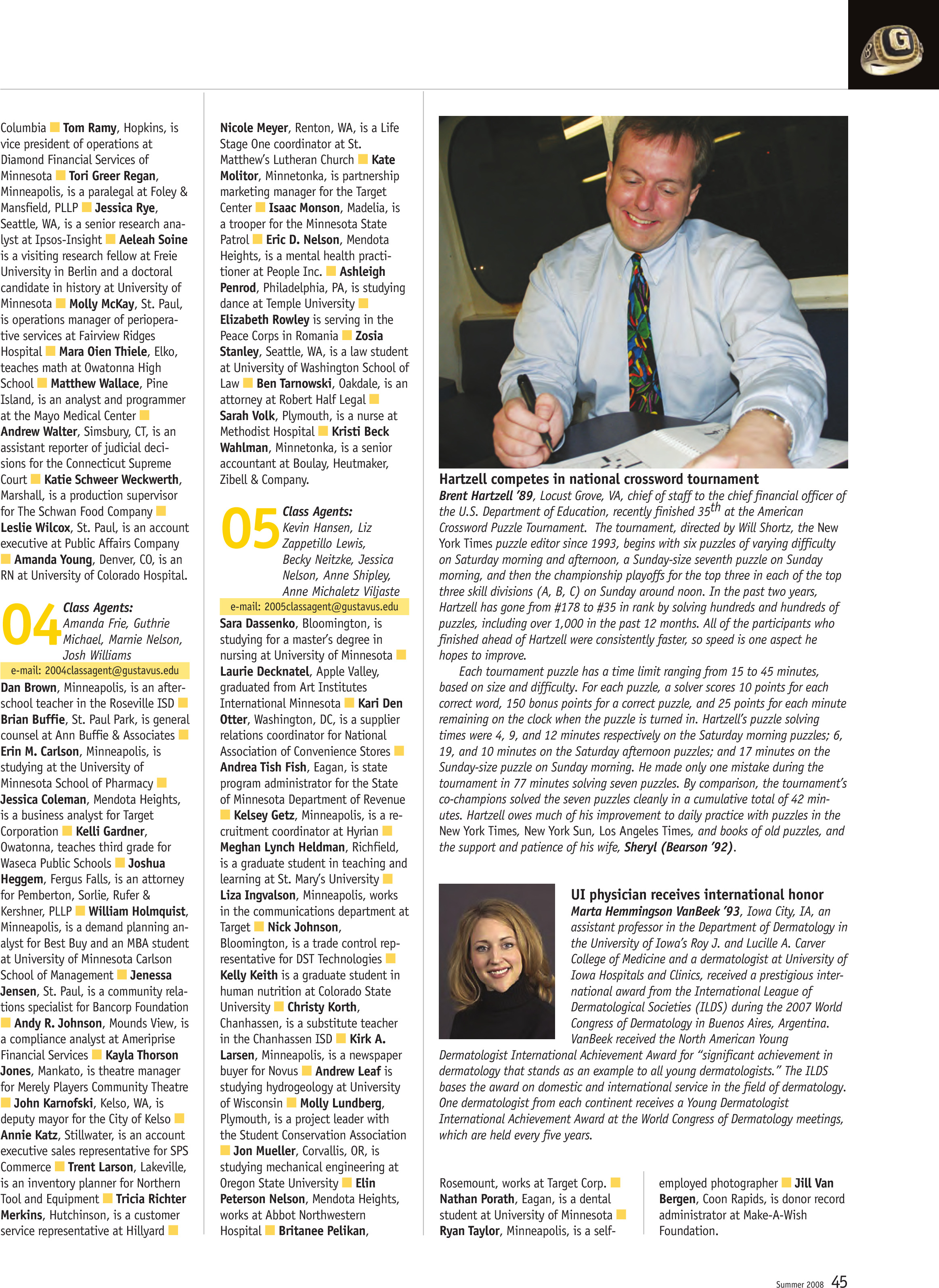 quarterly page