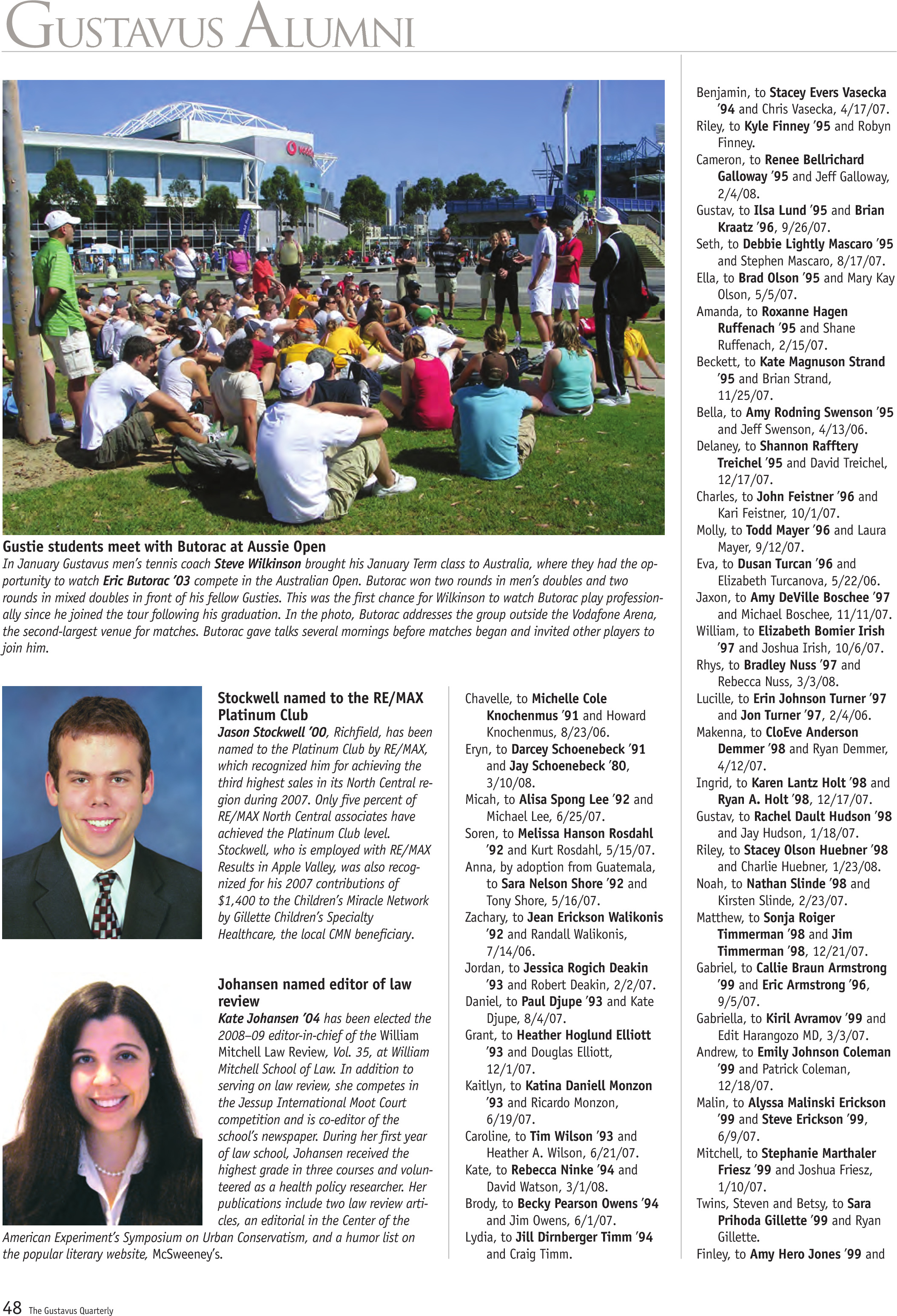 quarterly page