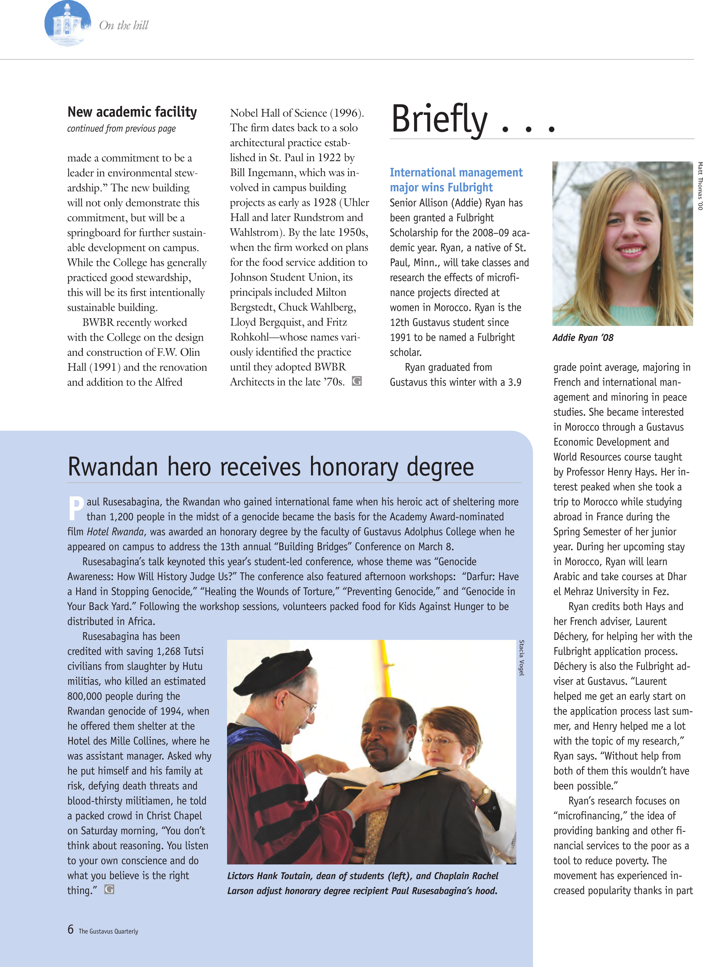 quarterly page