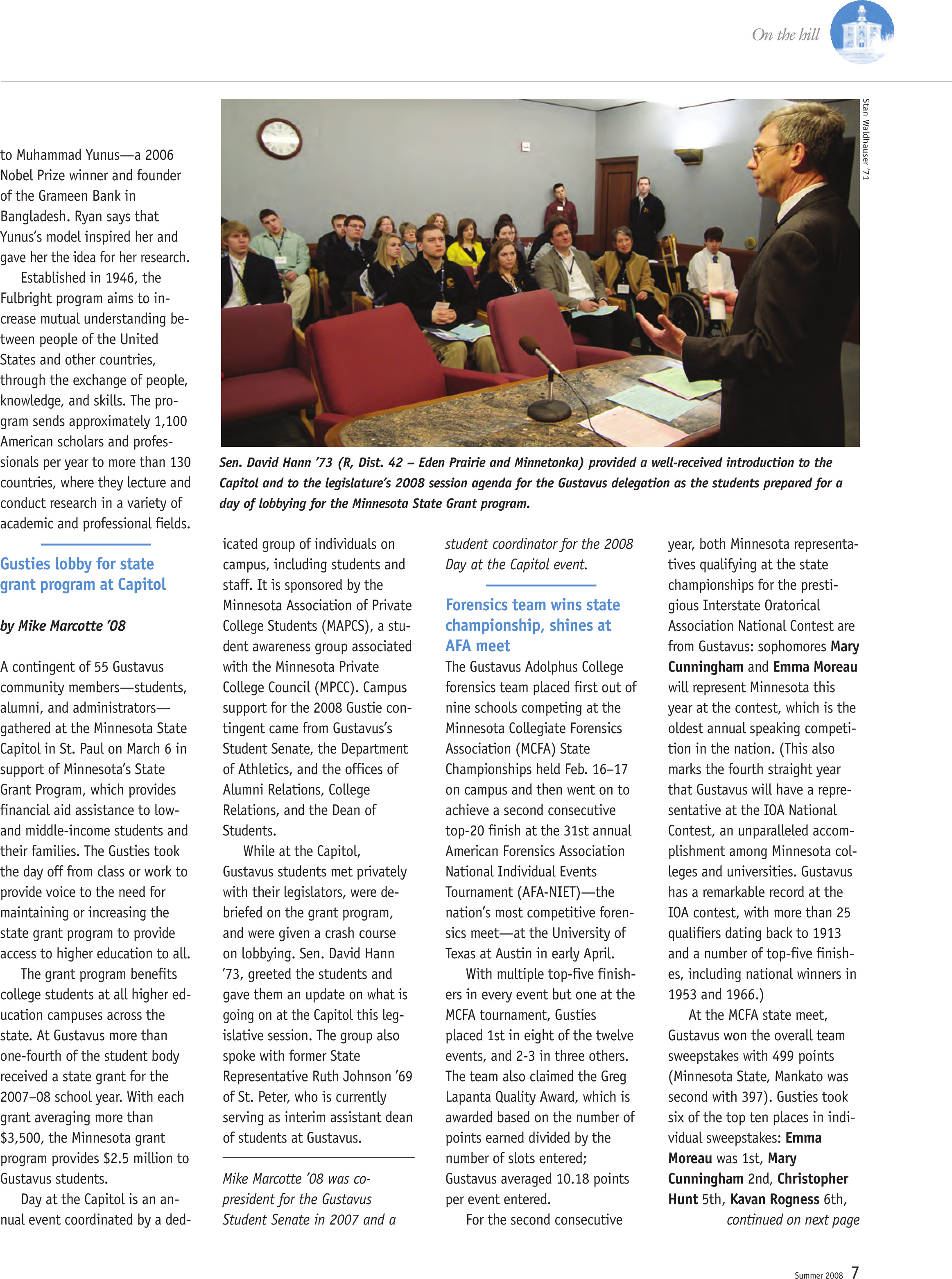 quarterly page