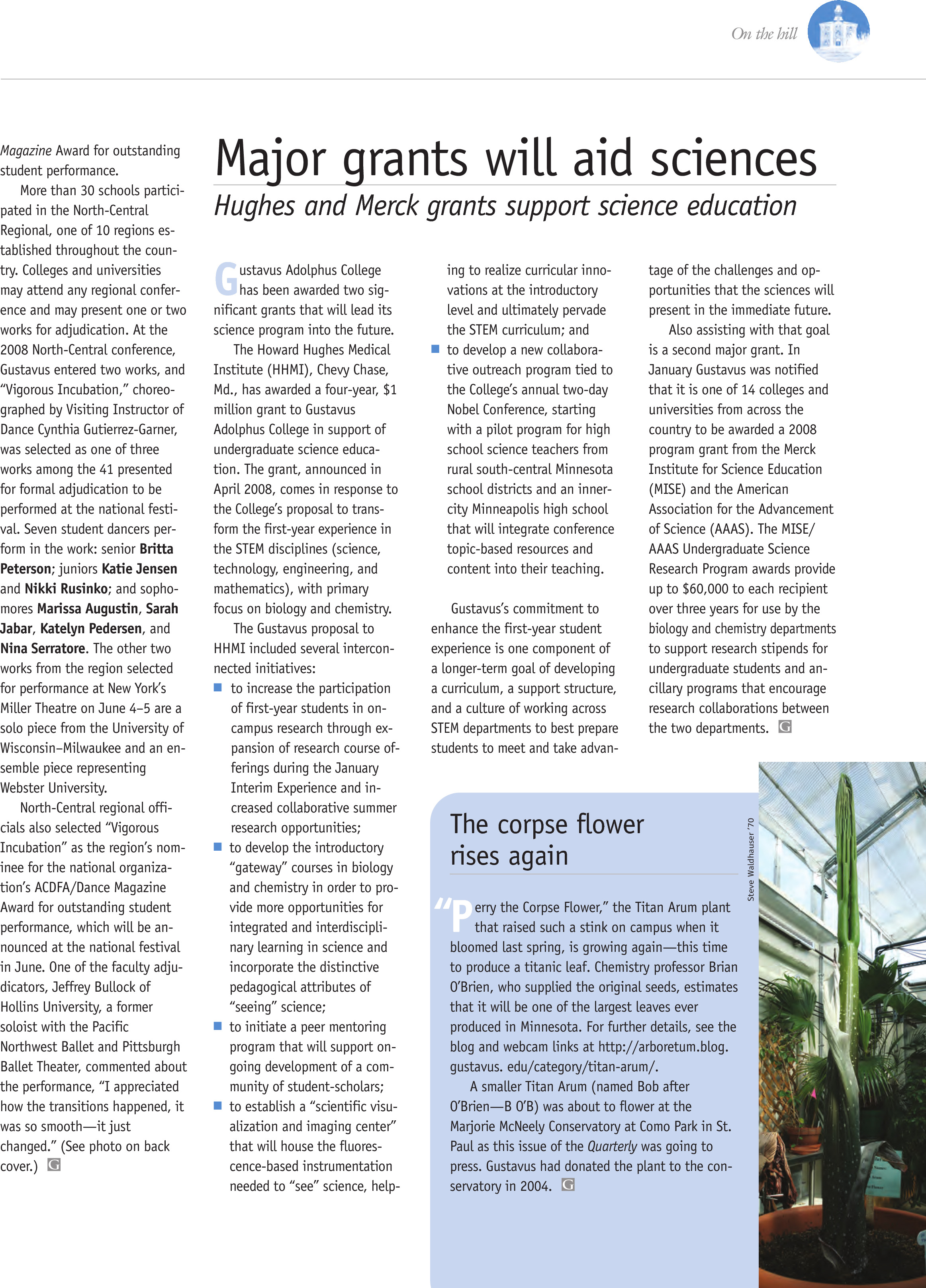 quarterly page