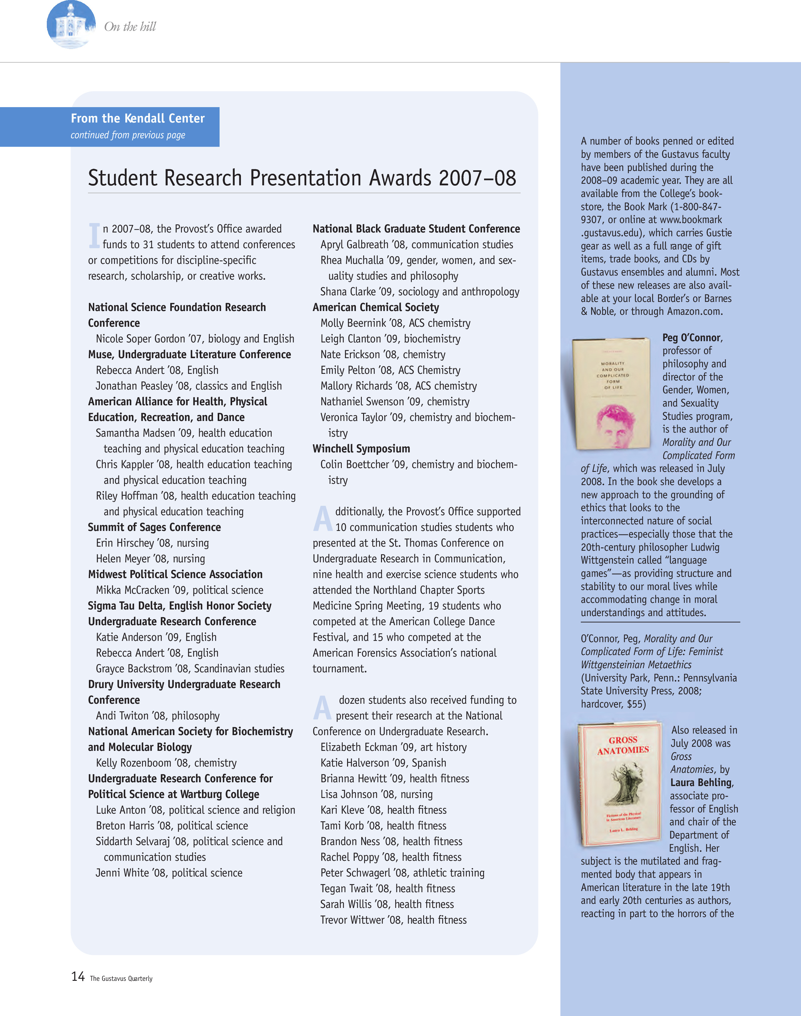 quarterly page