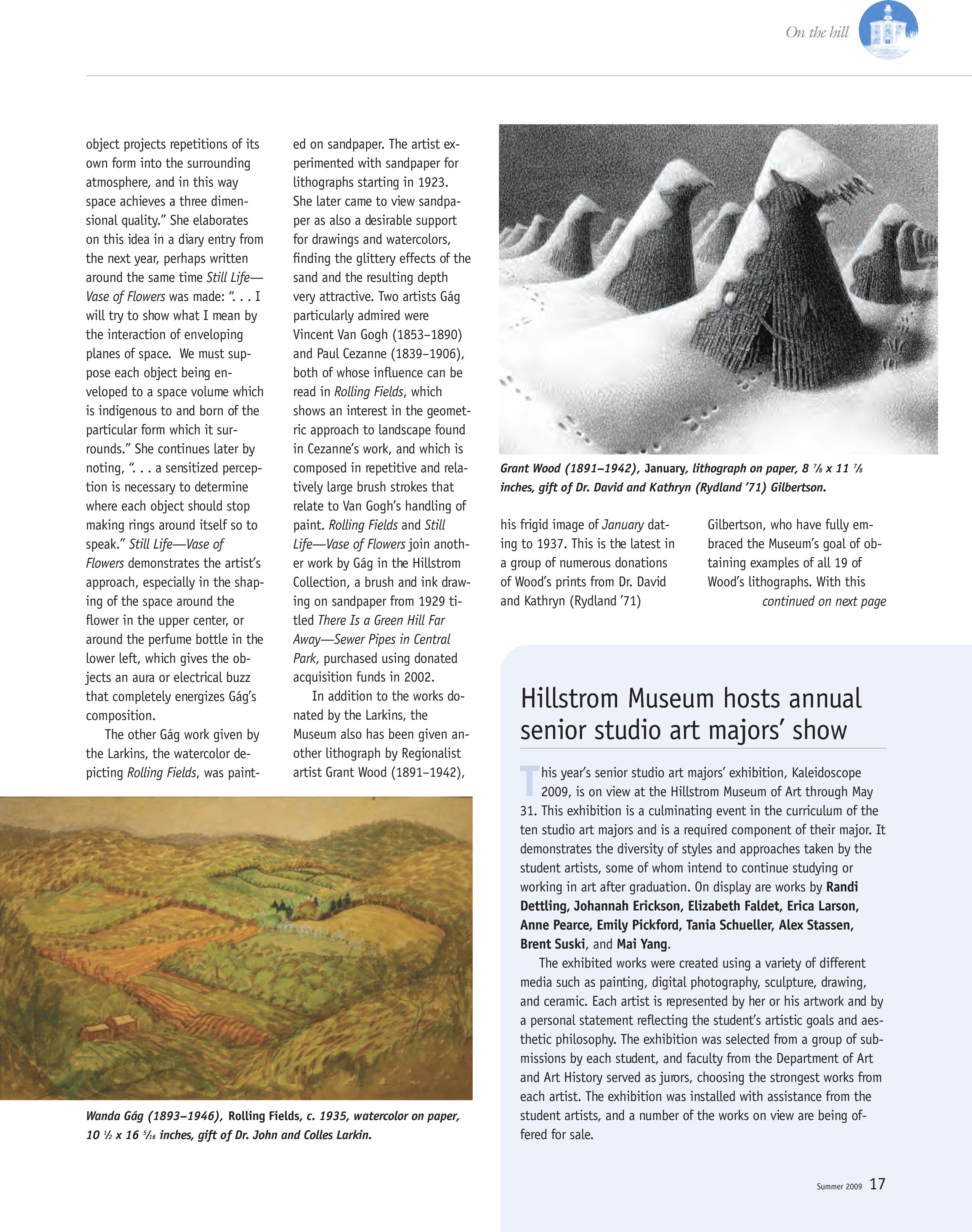 quarterly page