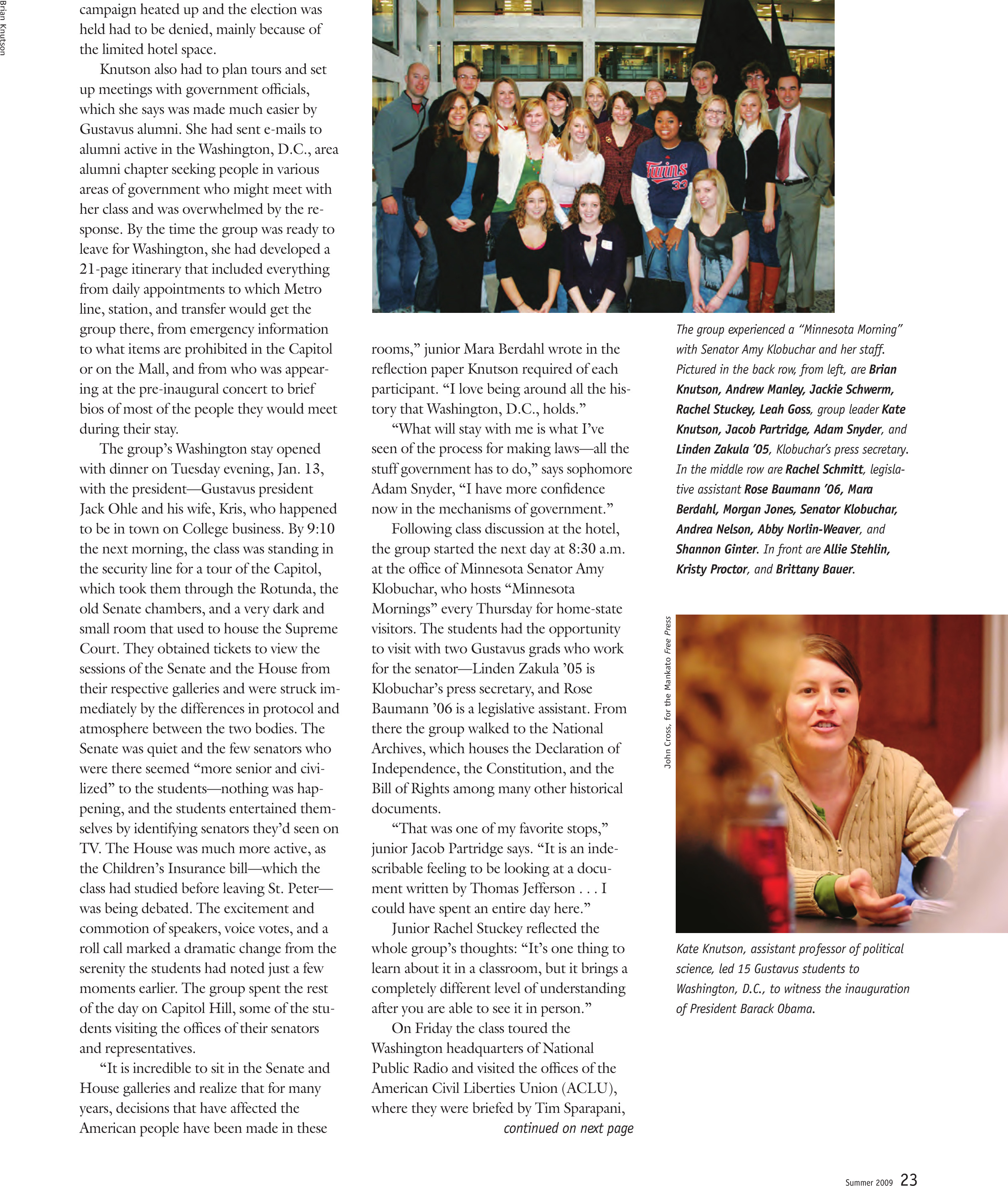 quarterly page