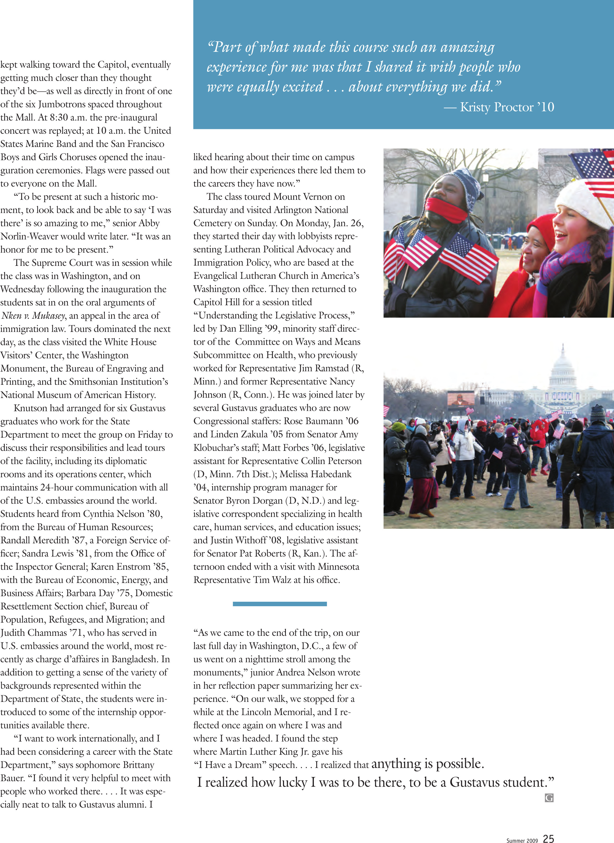 quarterly page