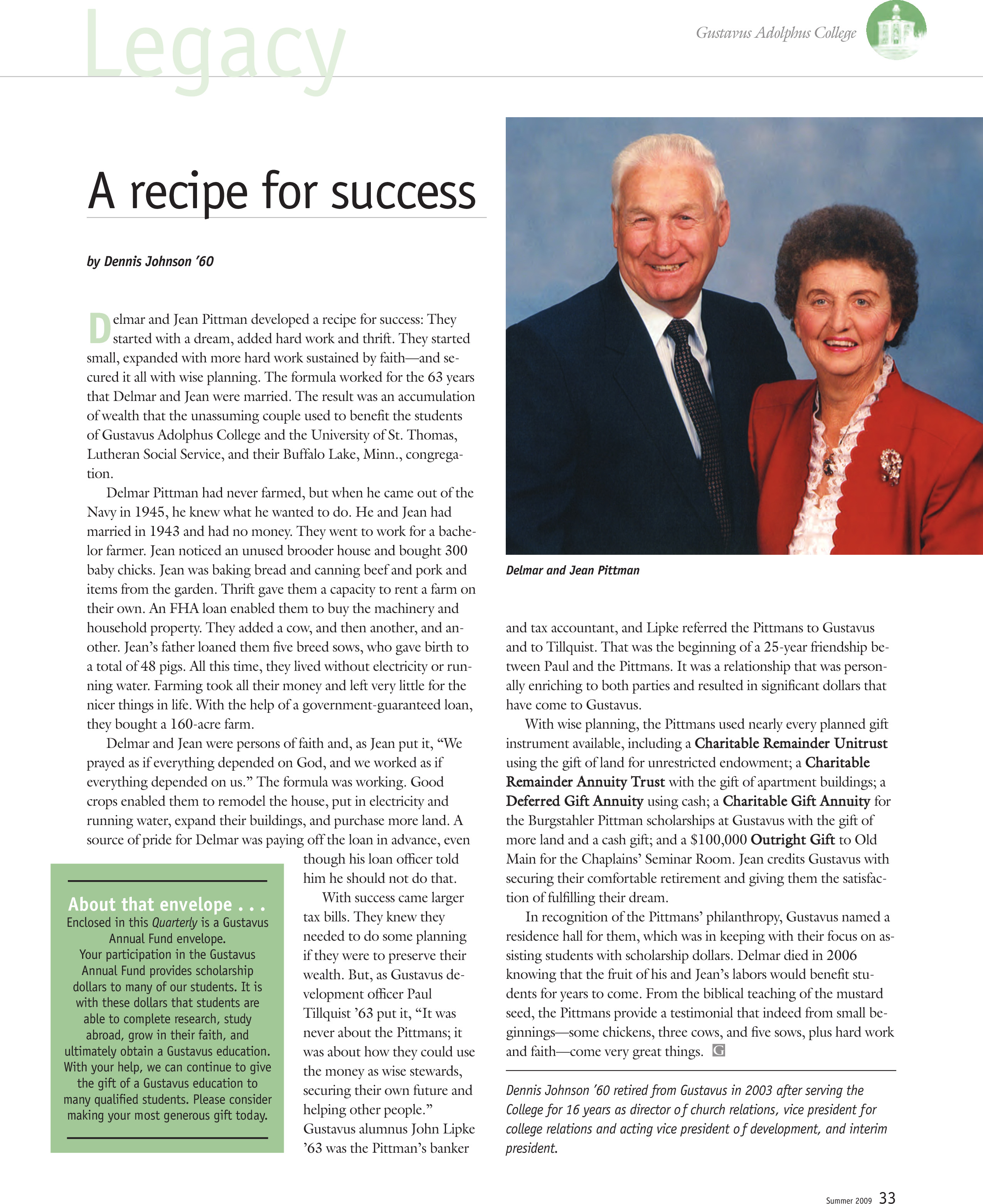 quarterly page