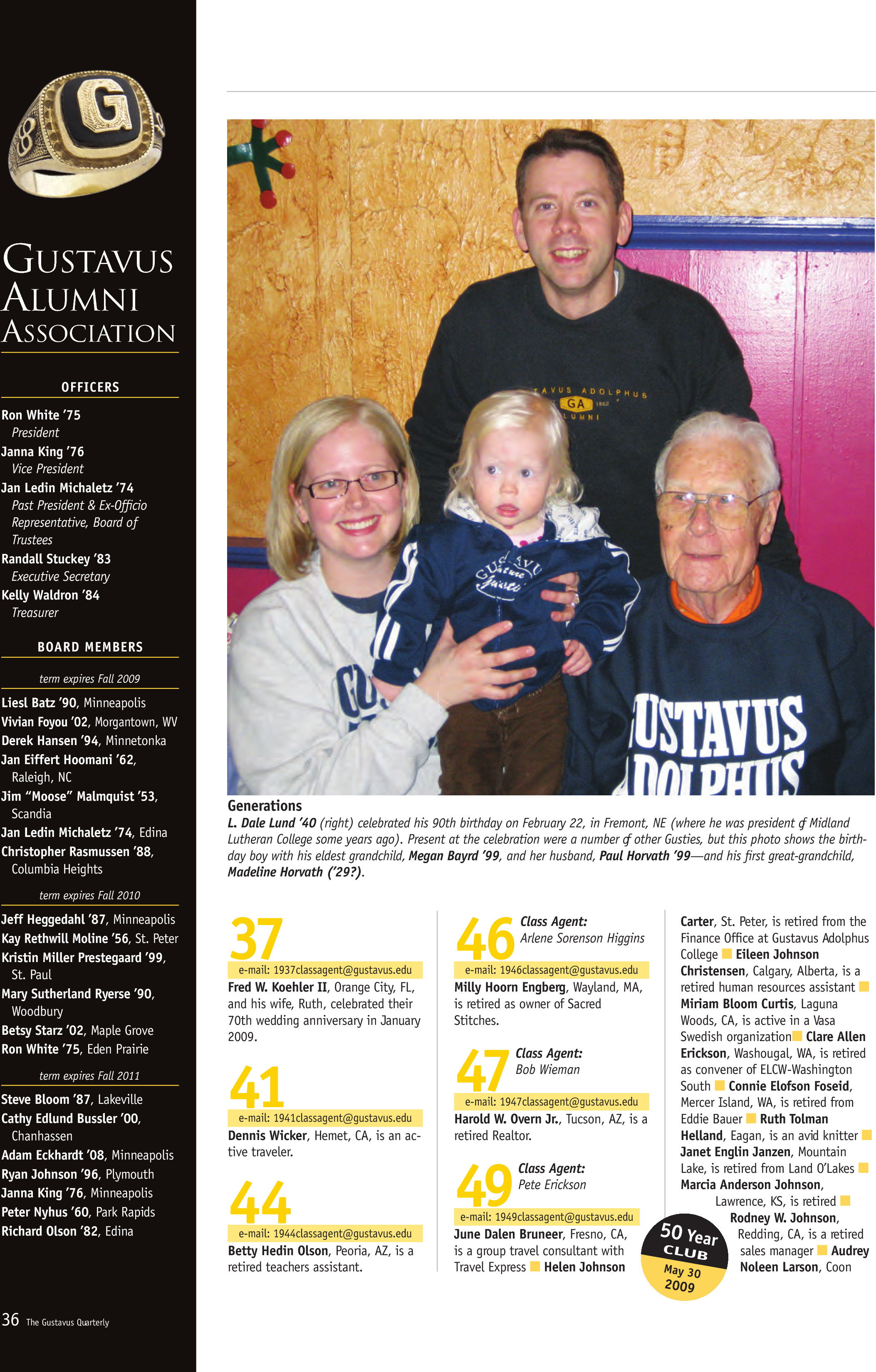 quarterly page