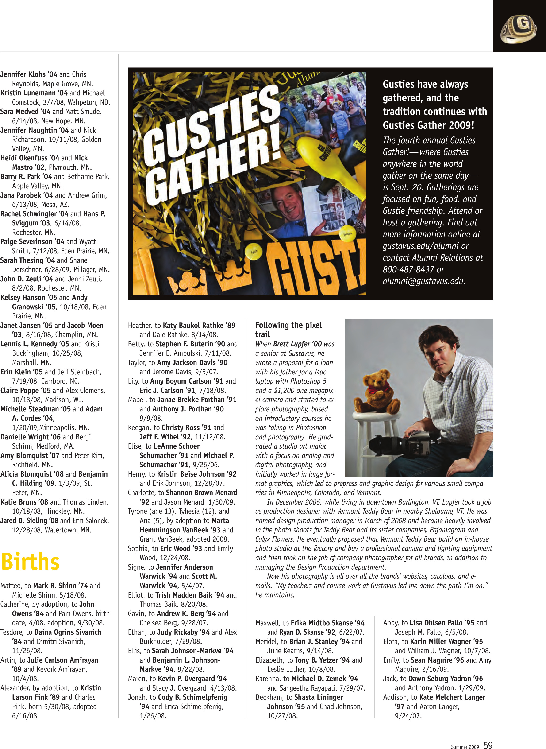 quarterly page