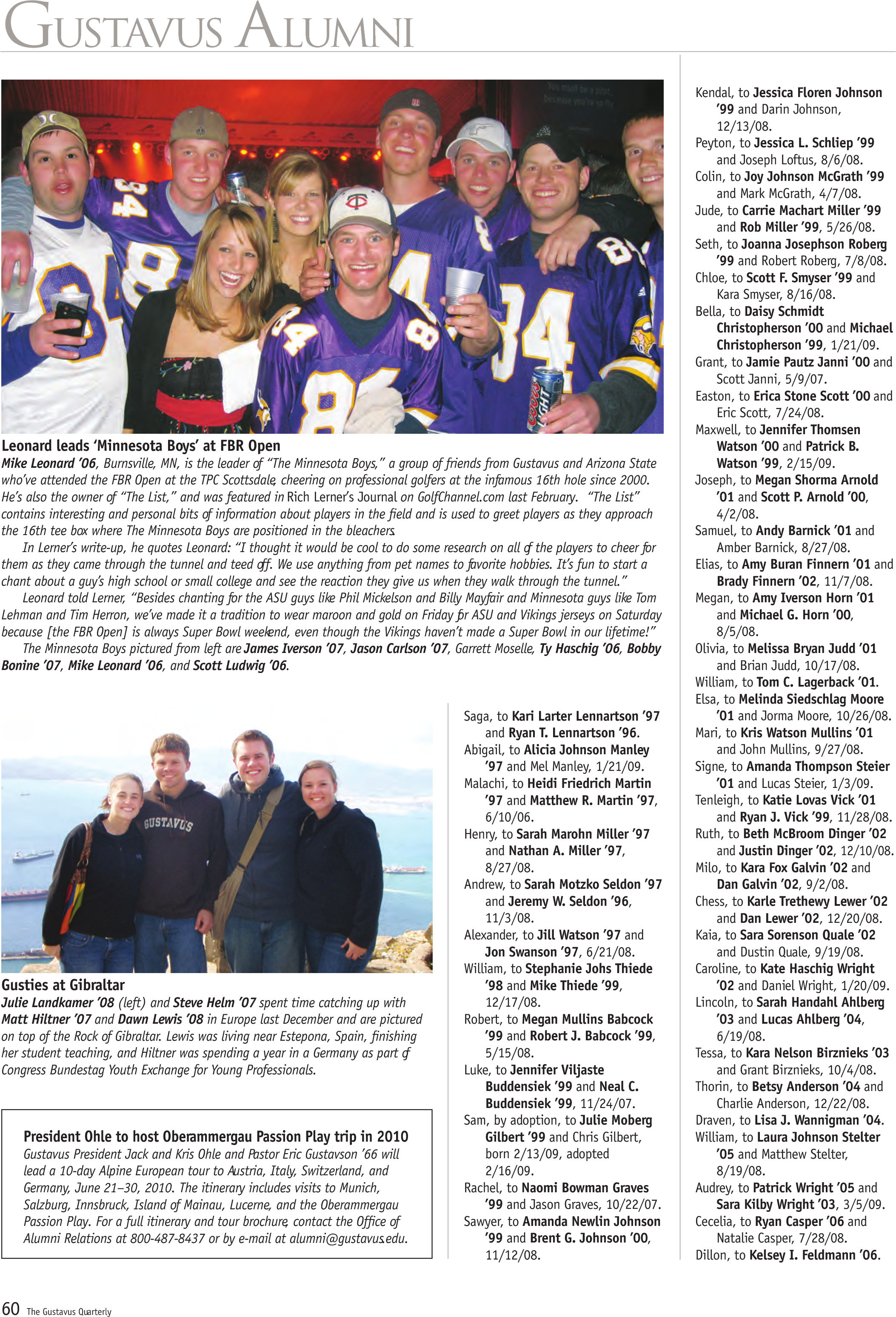 quarterly page