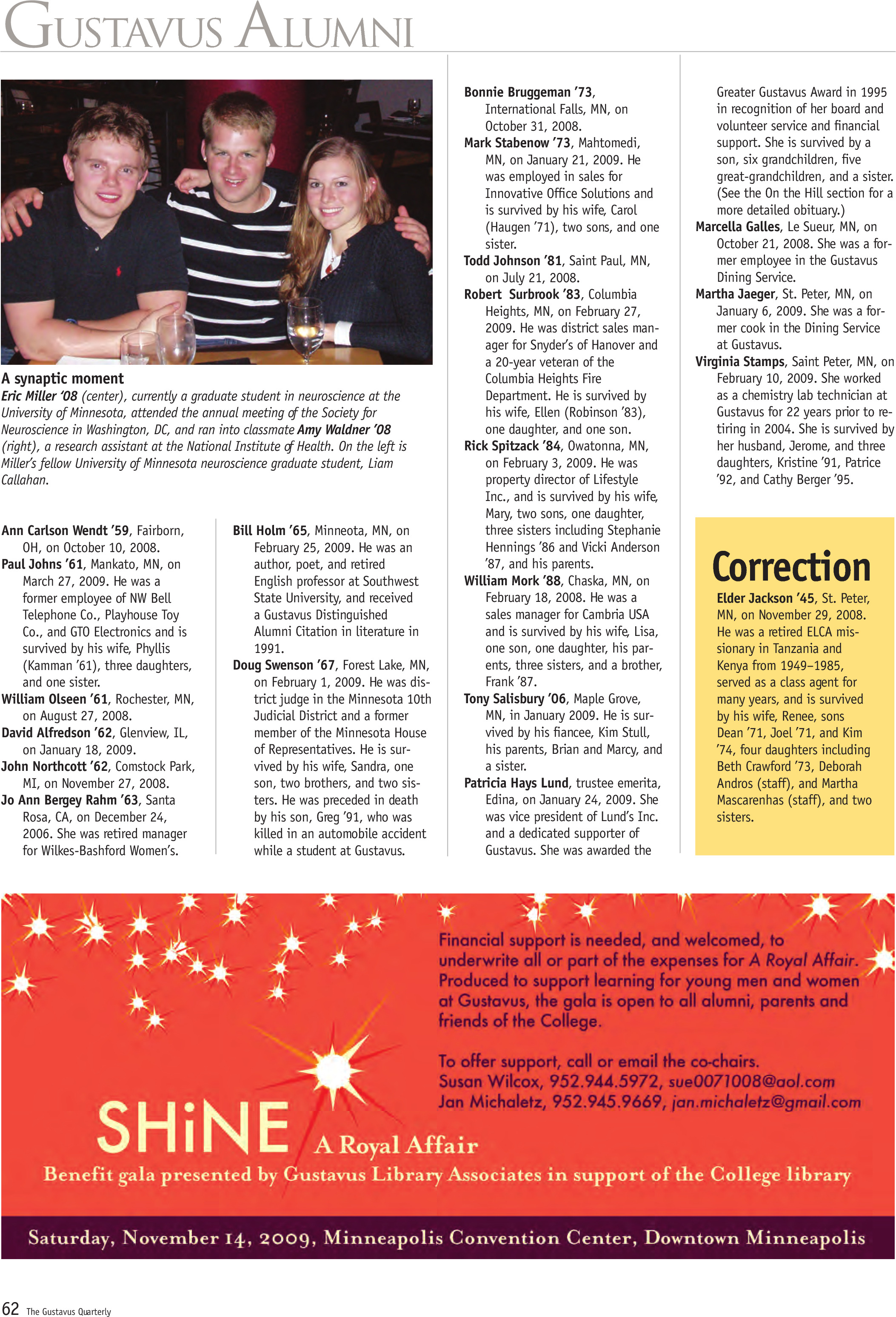 quarterly page