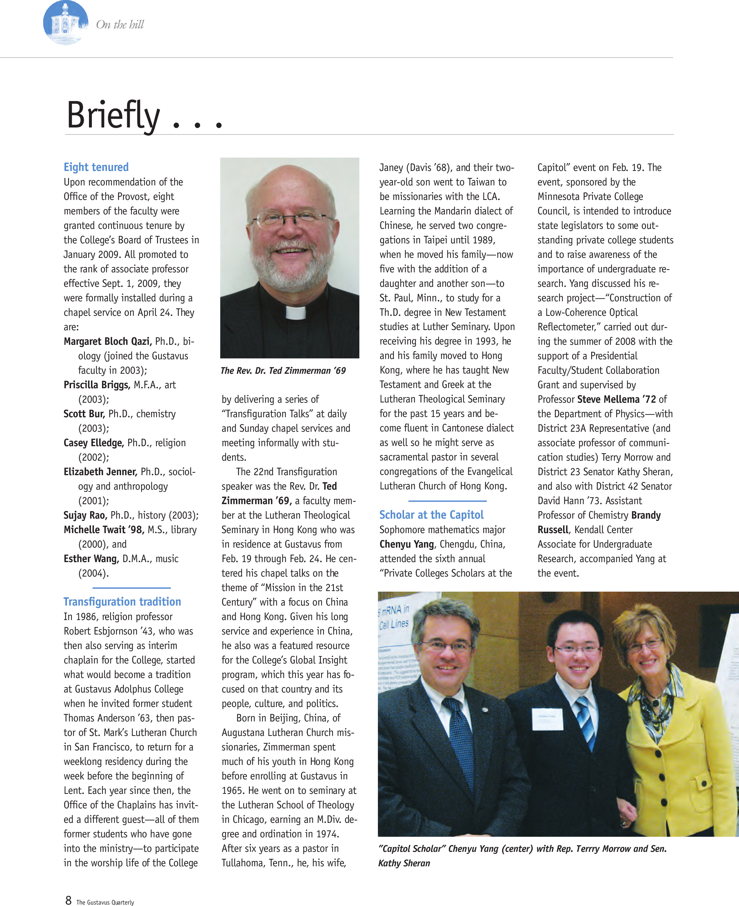 quarterly page