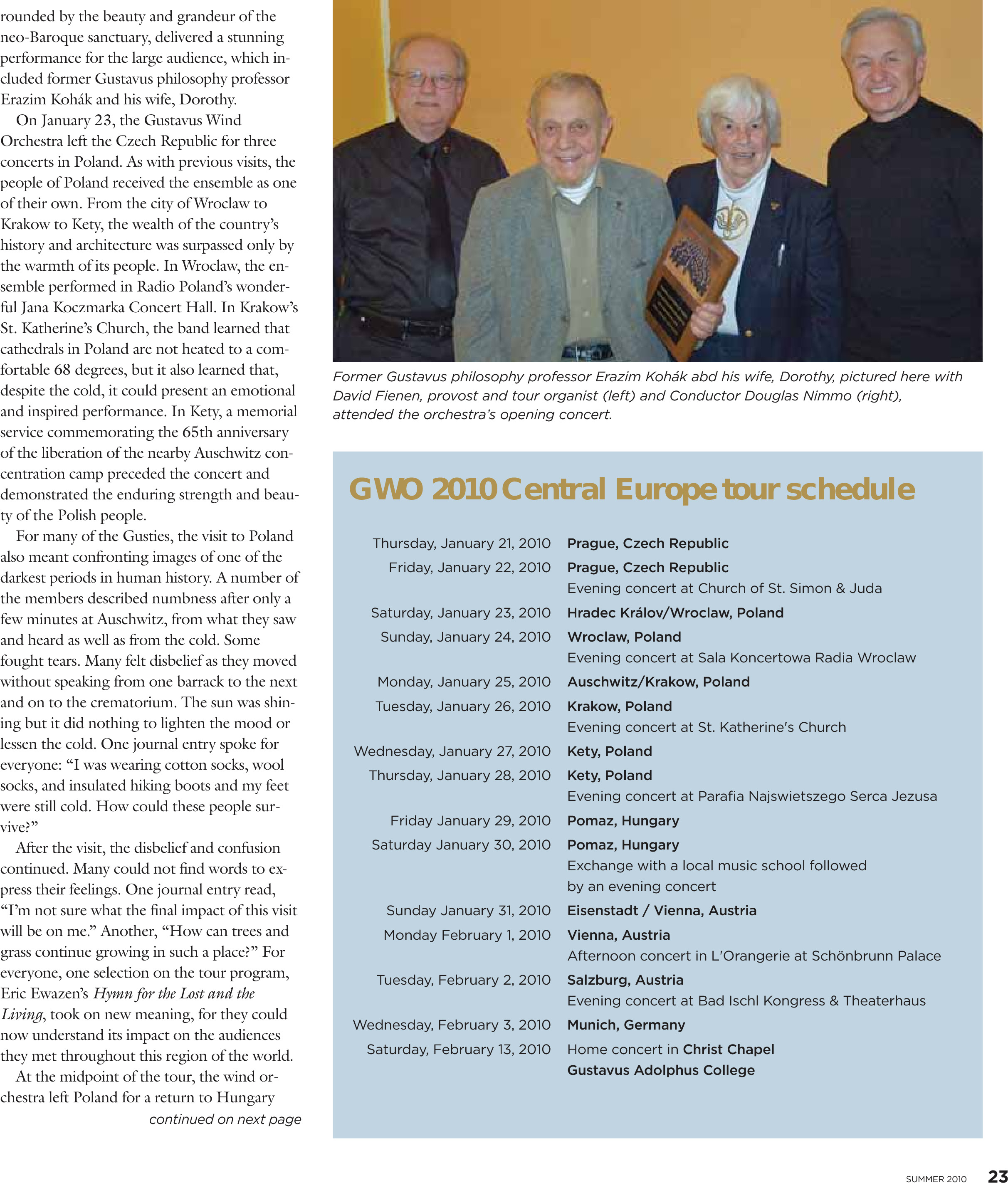 quarterly page