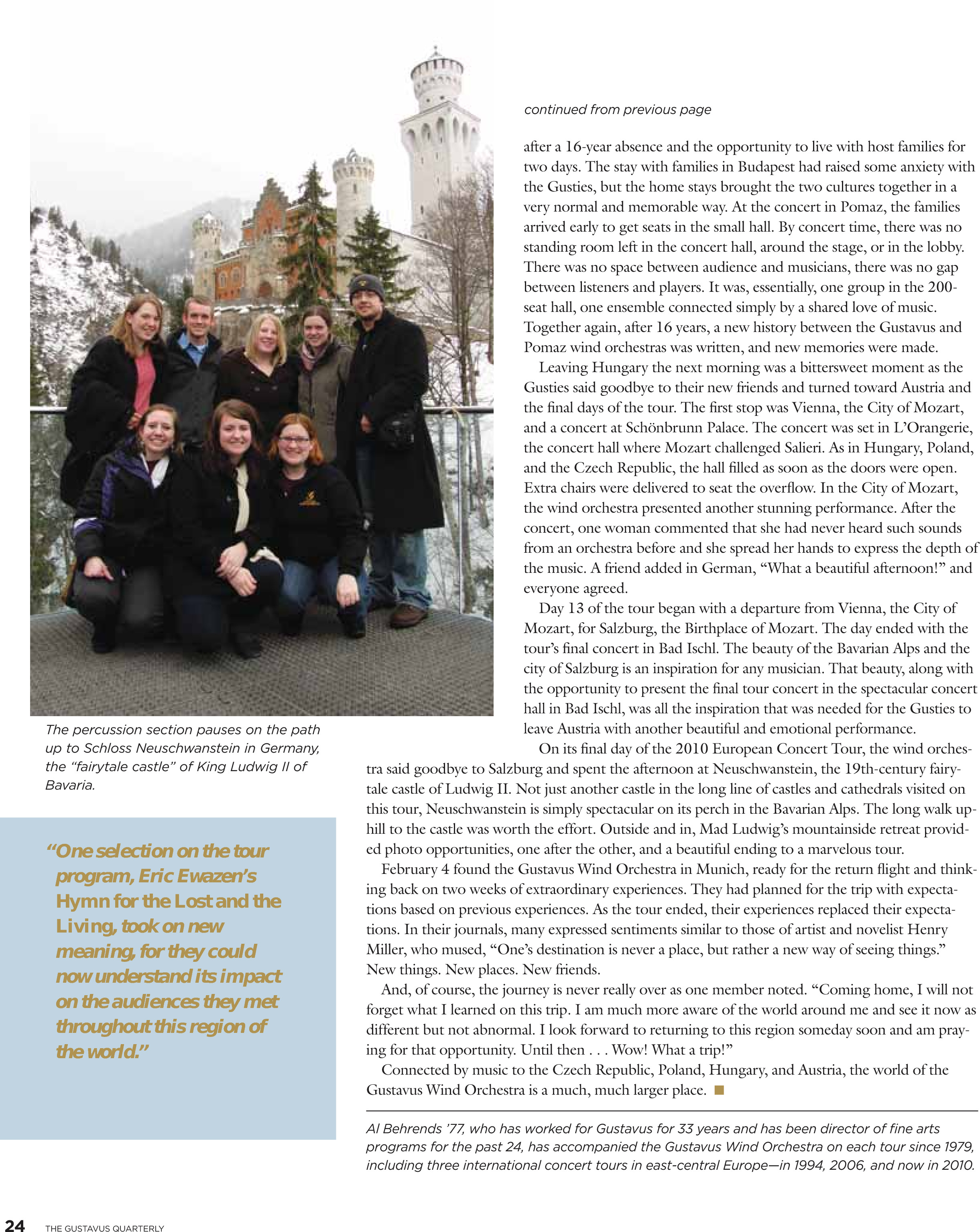 quarterly page