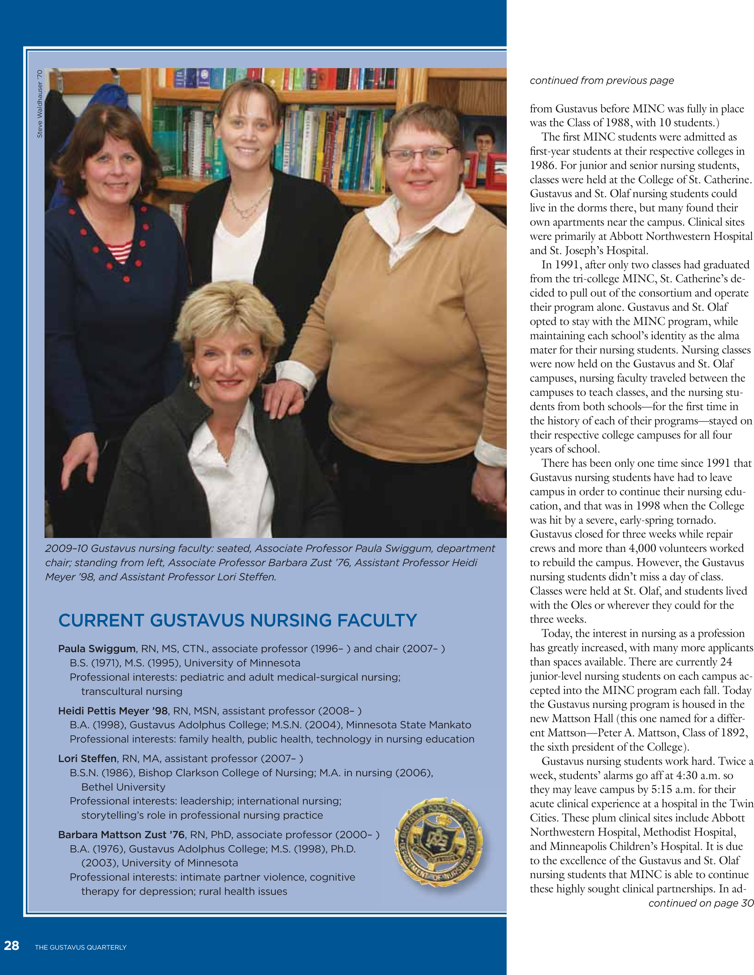 quarterly page