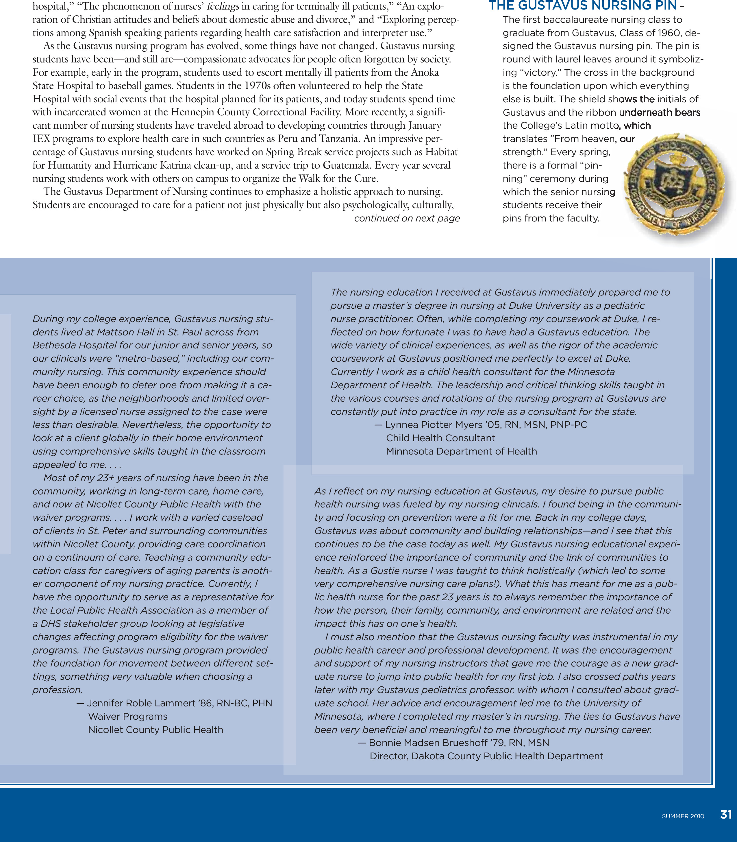 quarterly page