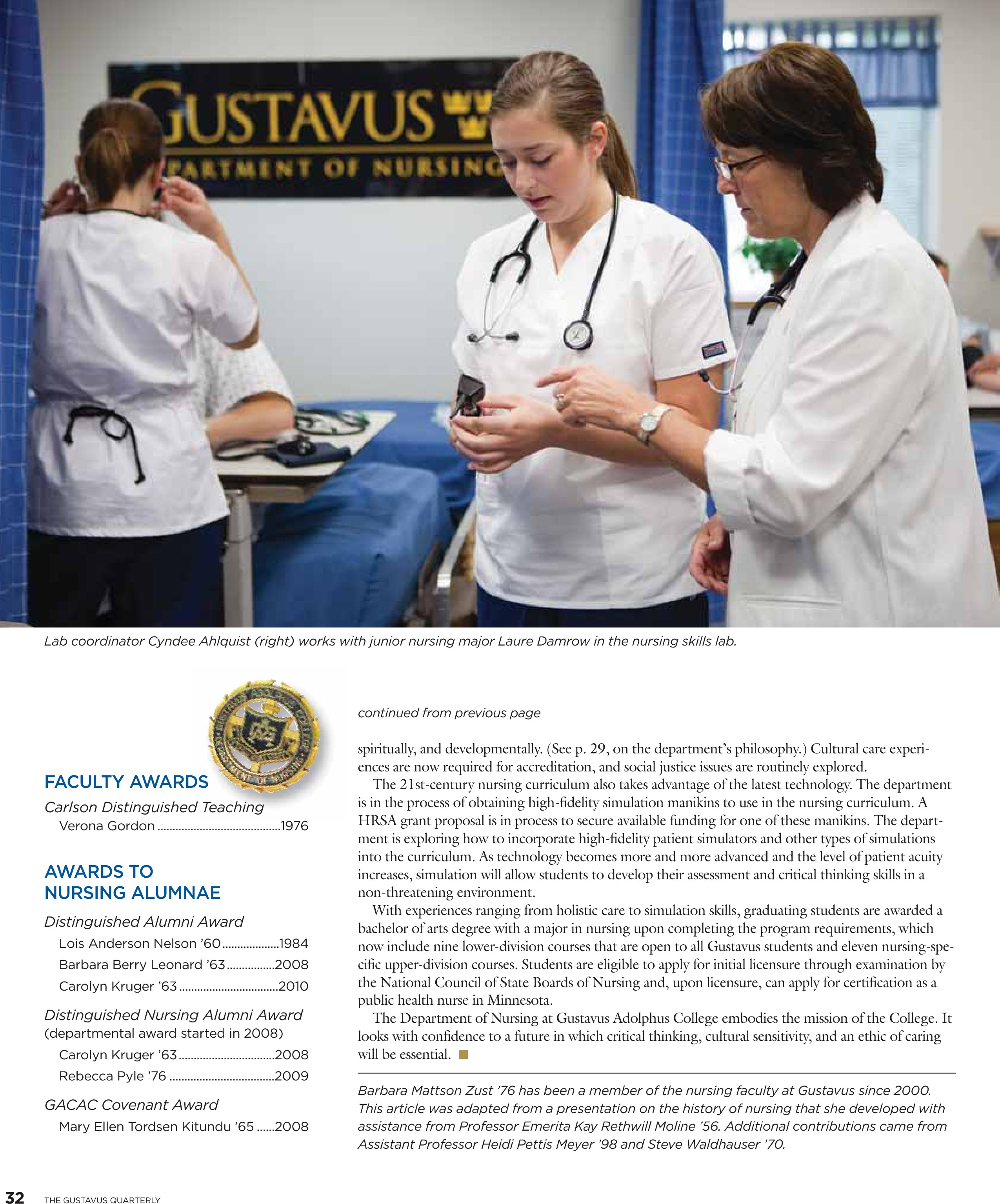 quarterly page