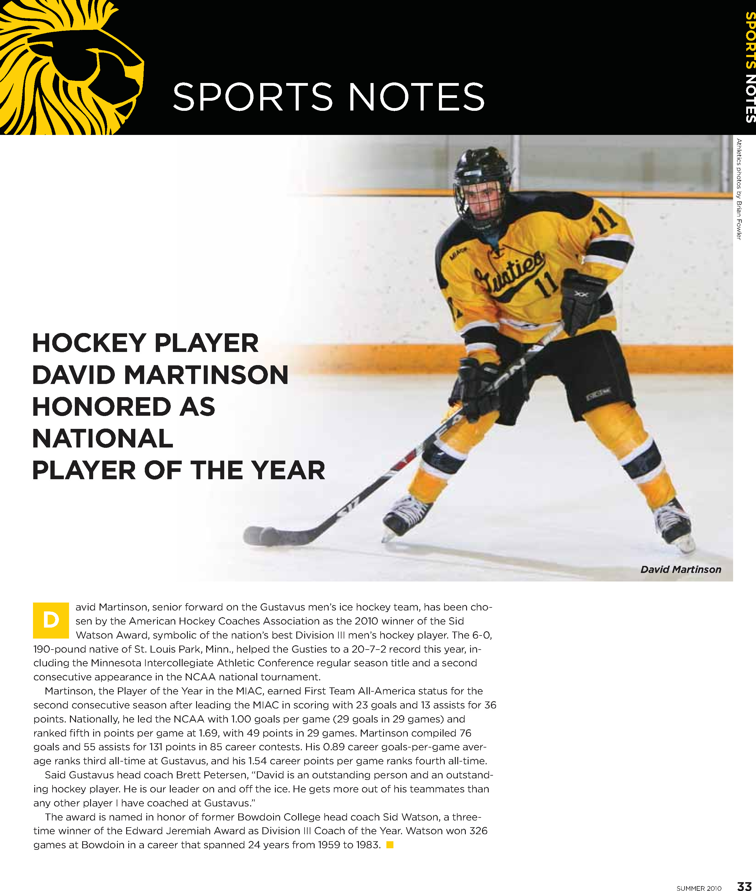 quarterly page