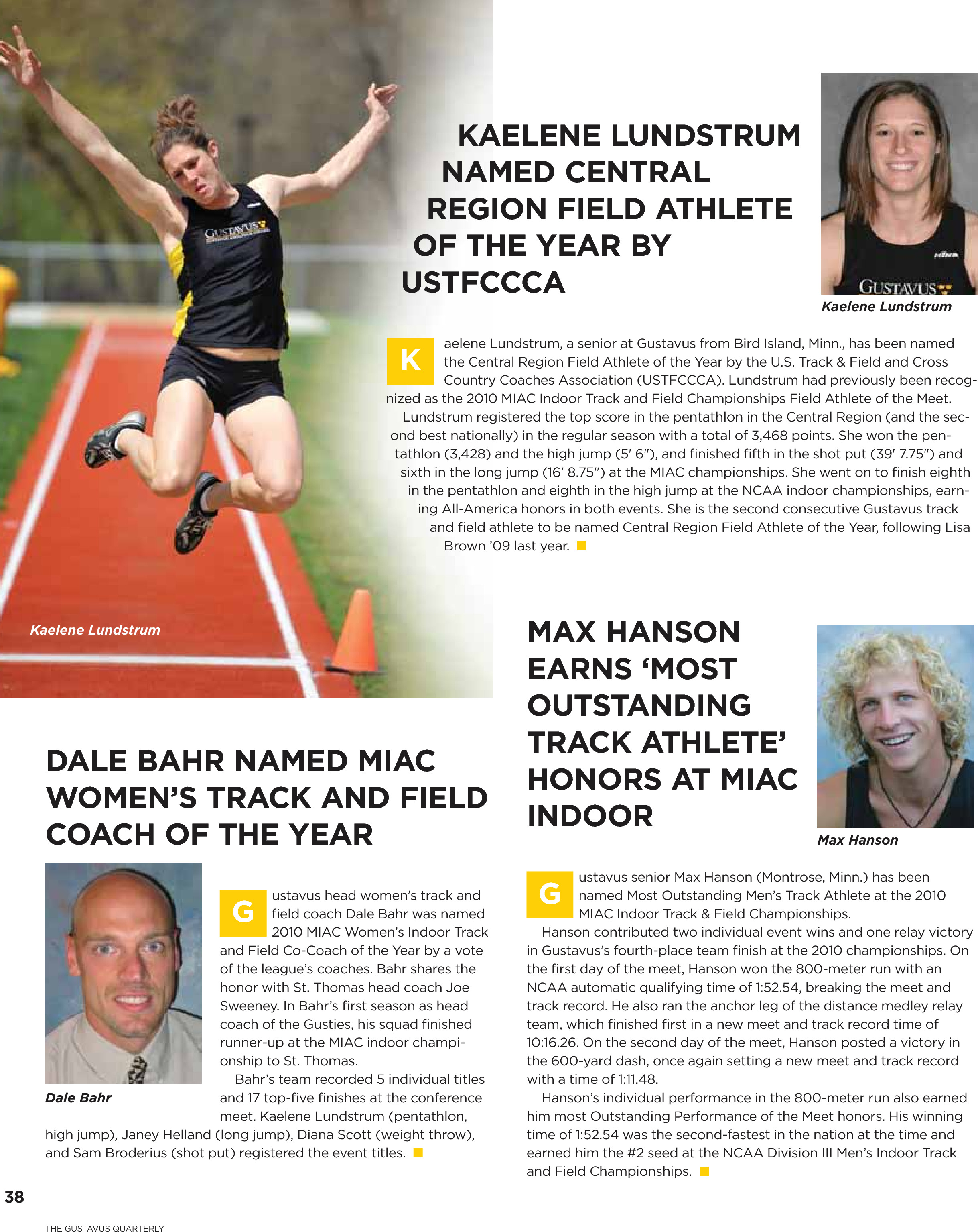quarterly page