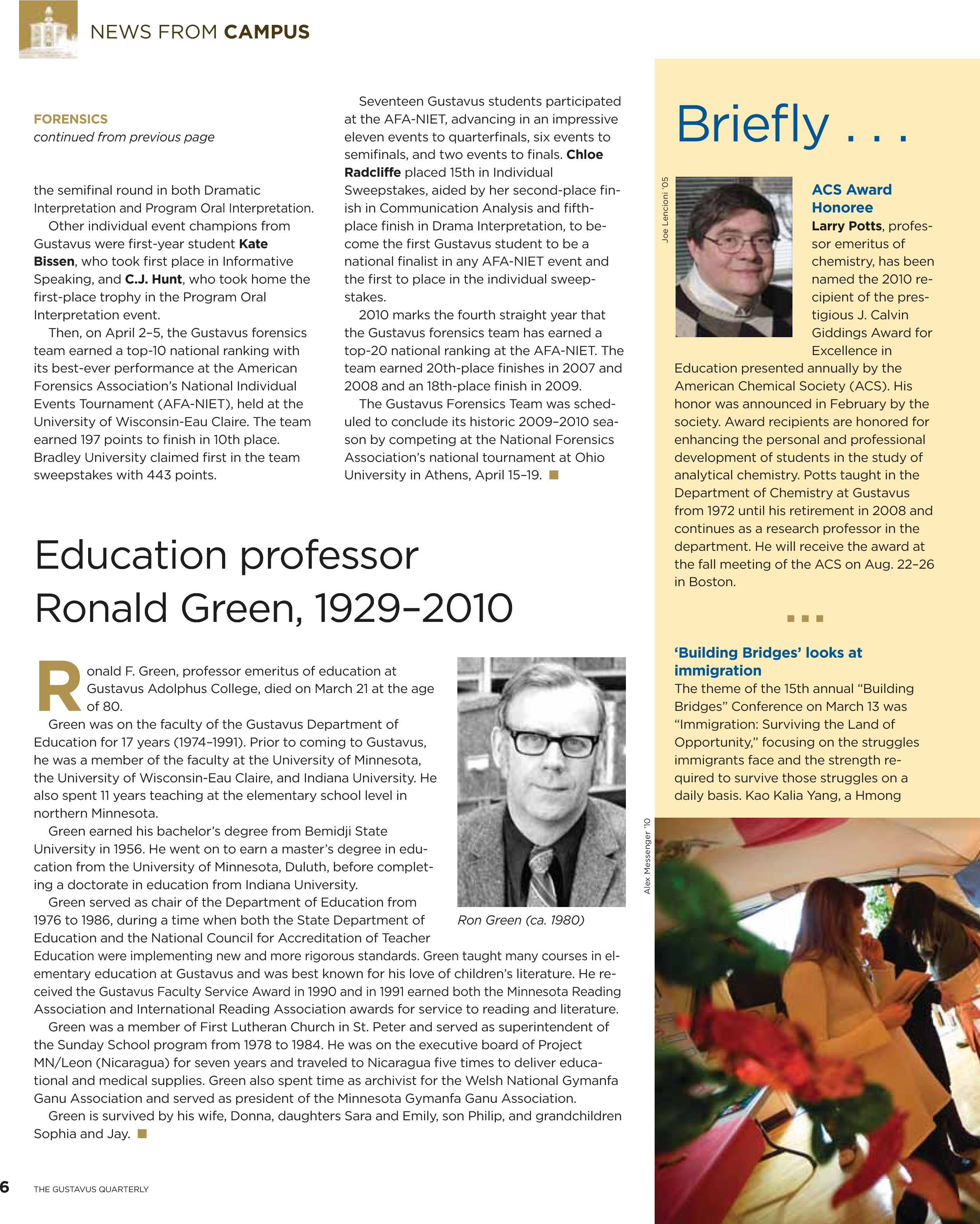 quarterly page