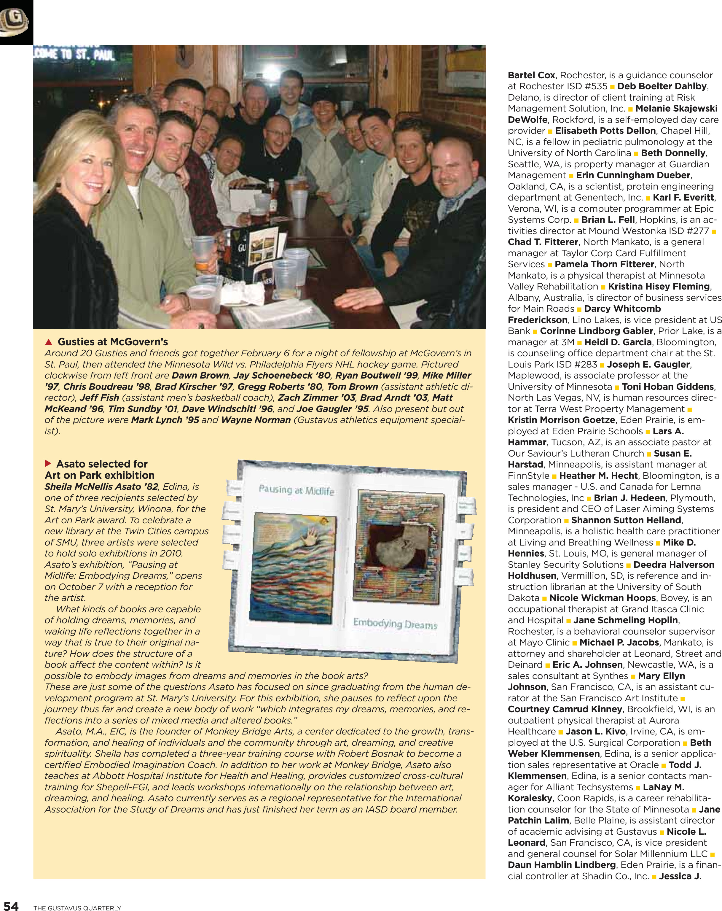 quarterly page