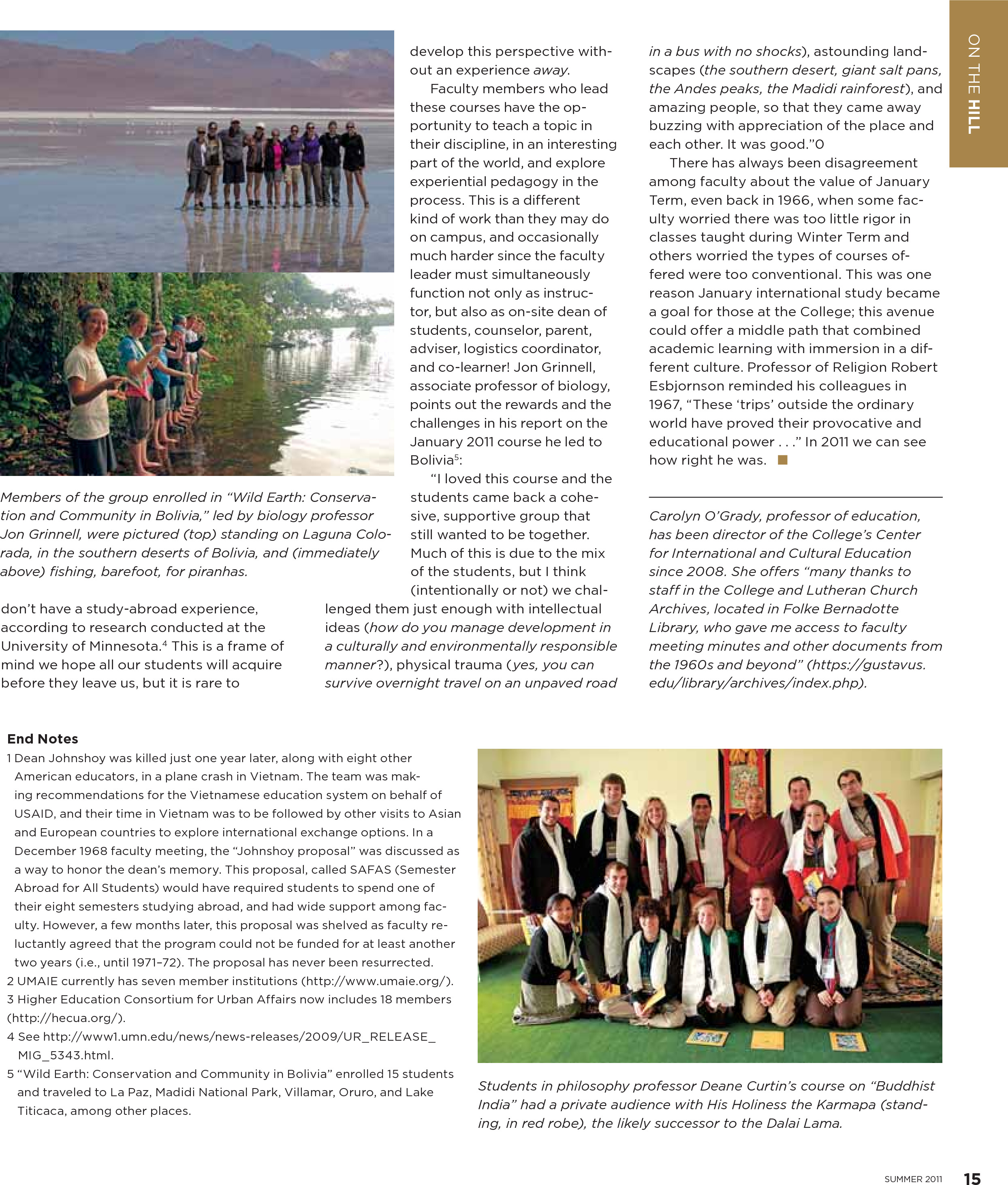 quarterly page