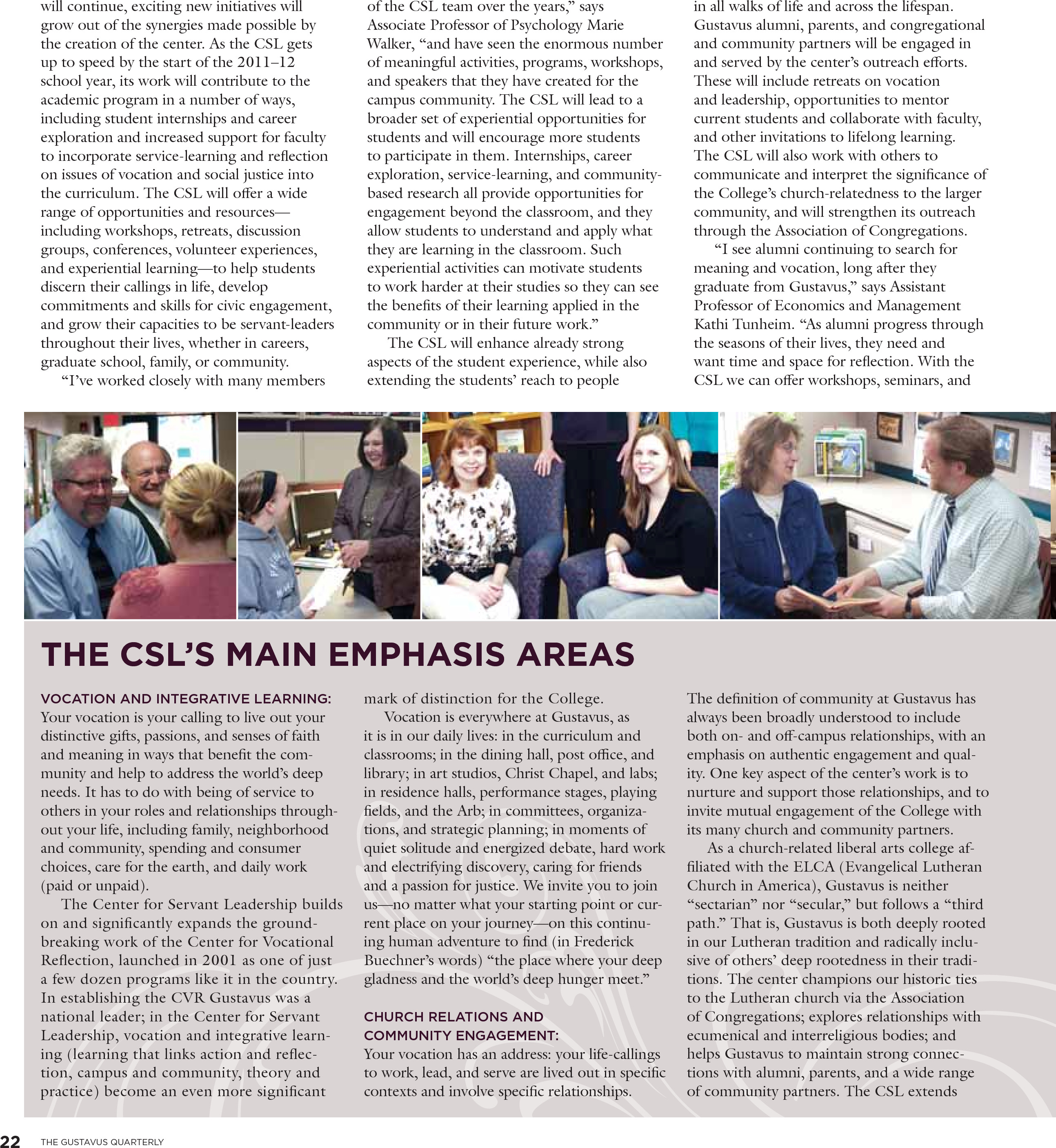 quarterly page