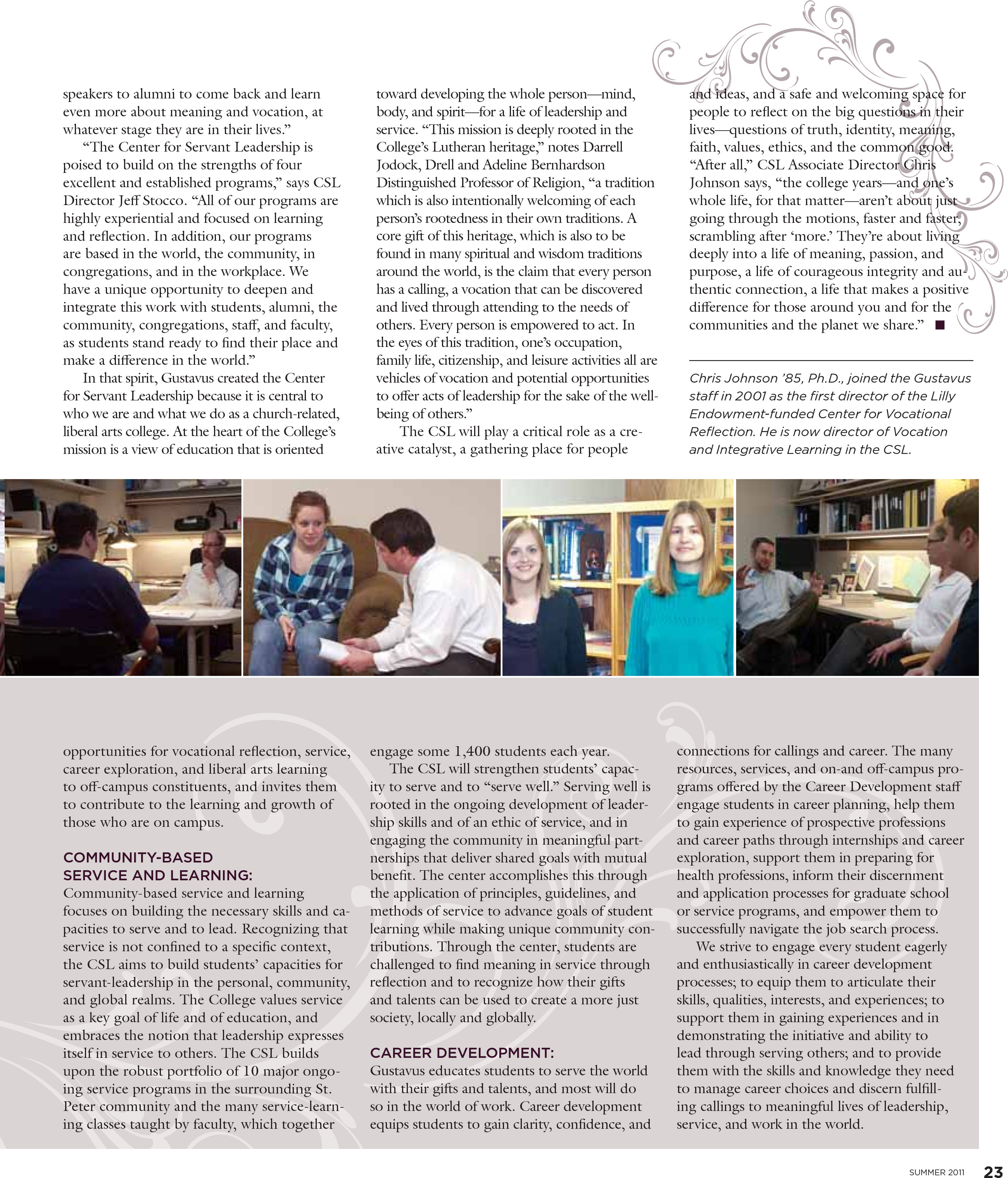 quarterly page