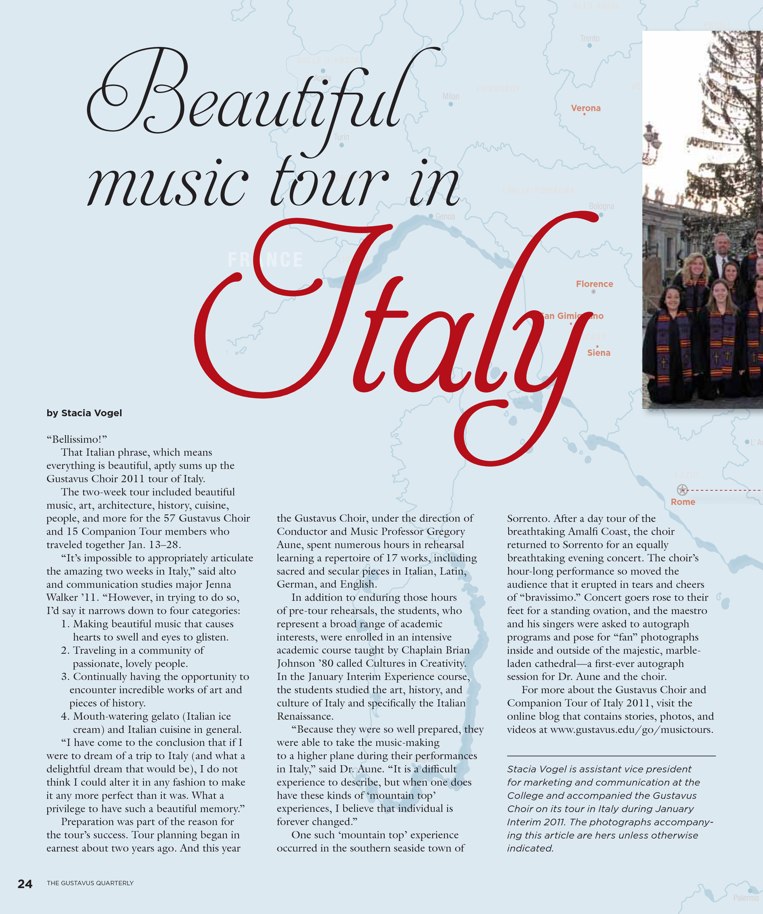 quarterly page