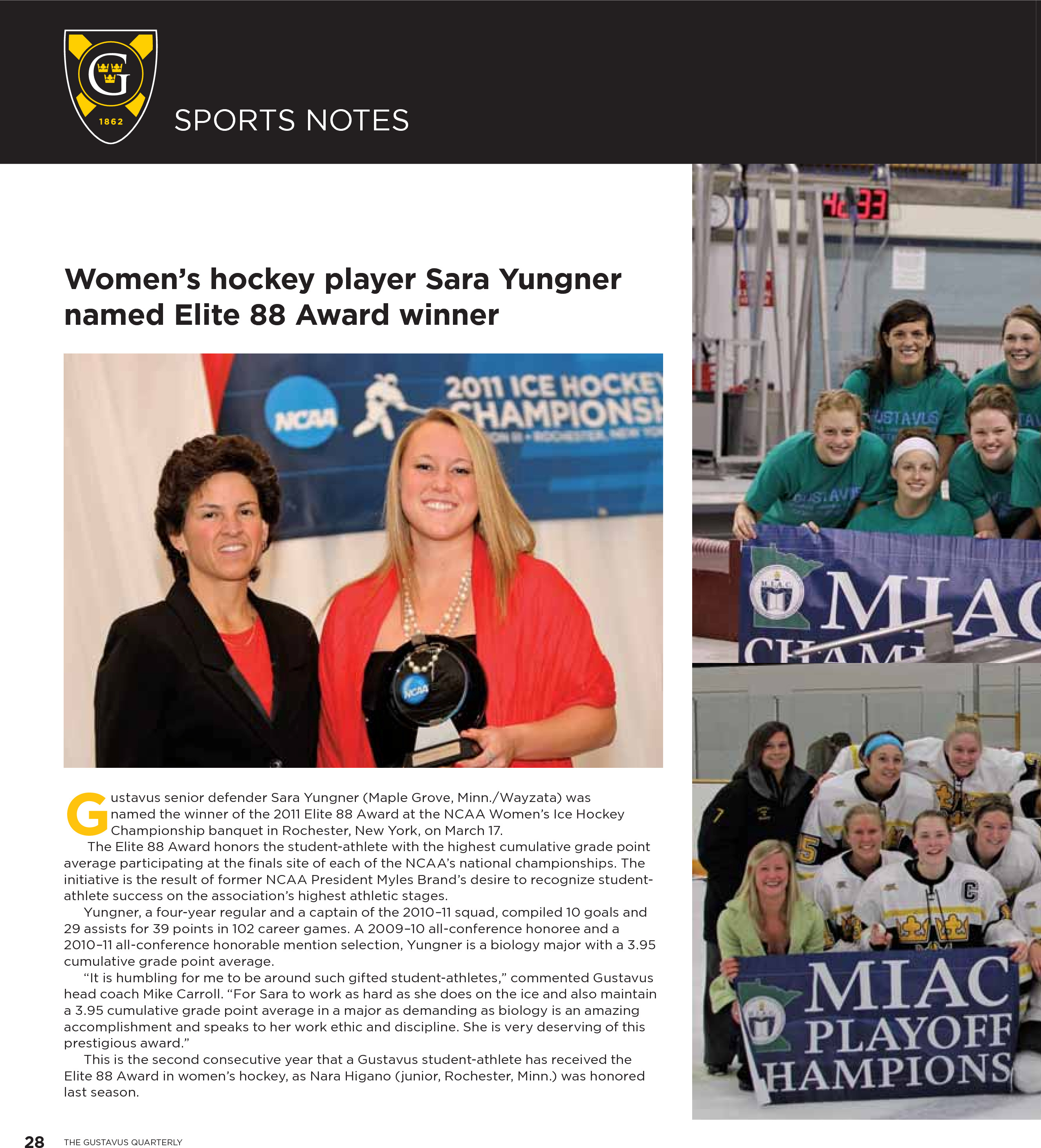 quarterly page
