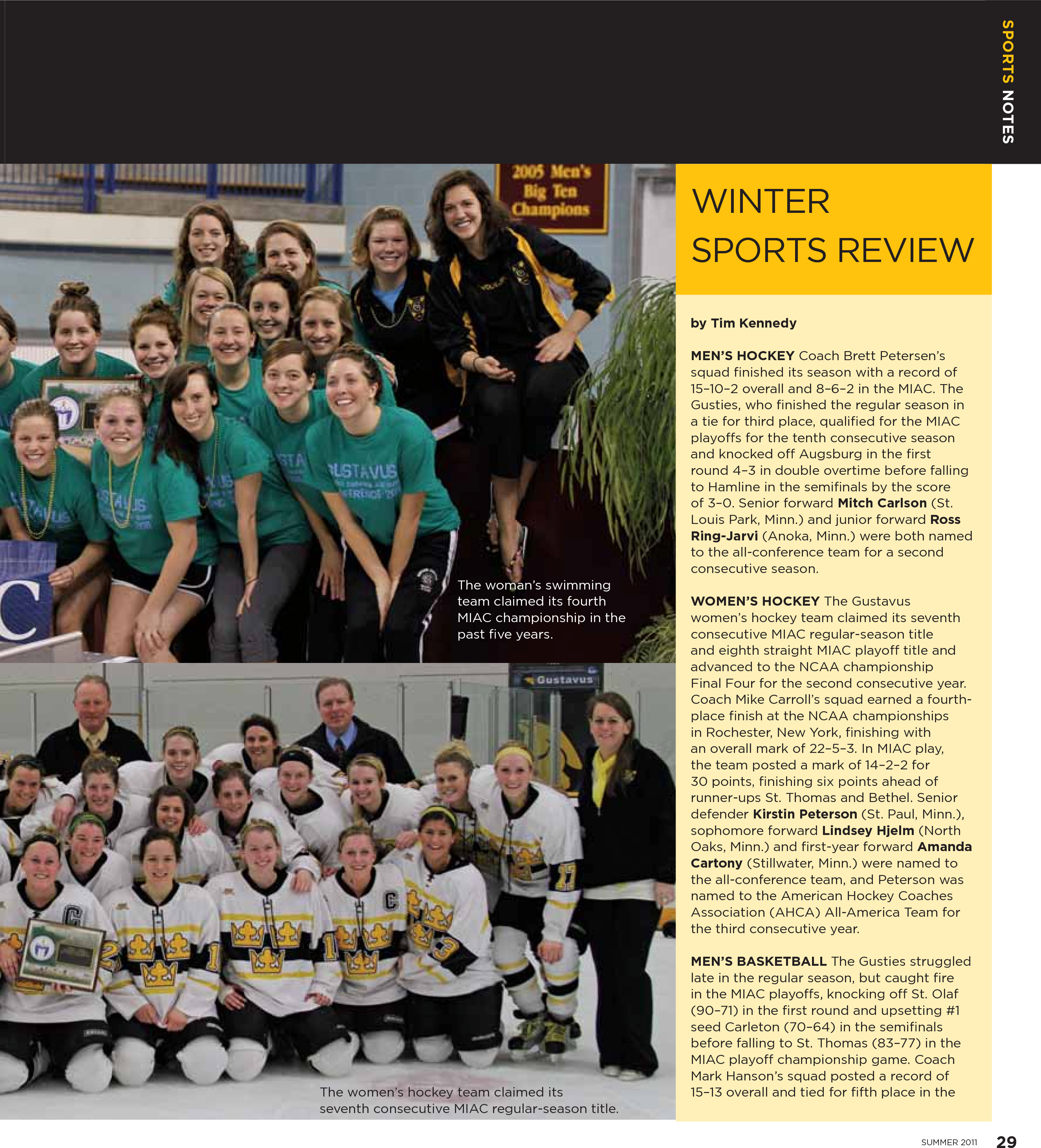 quarterly page
