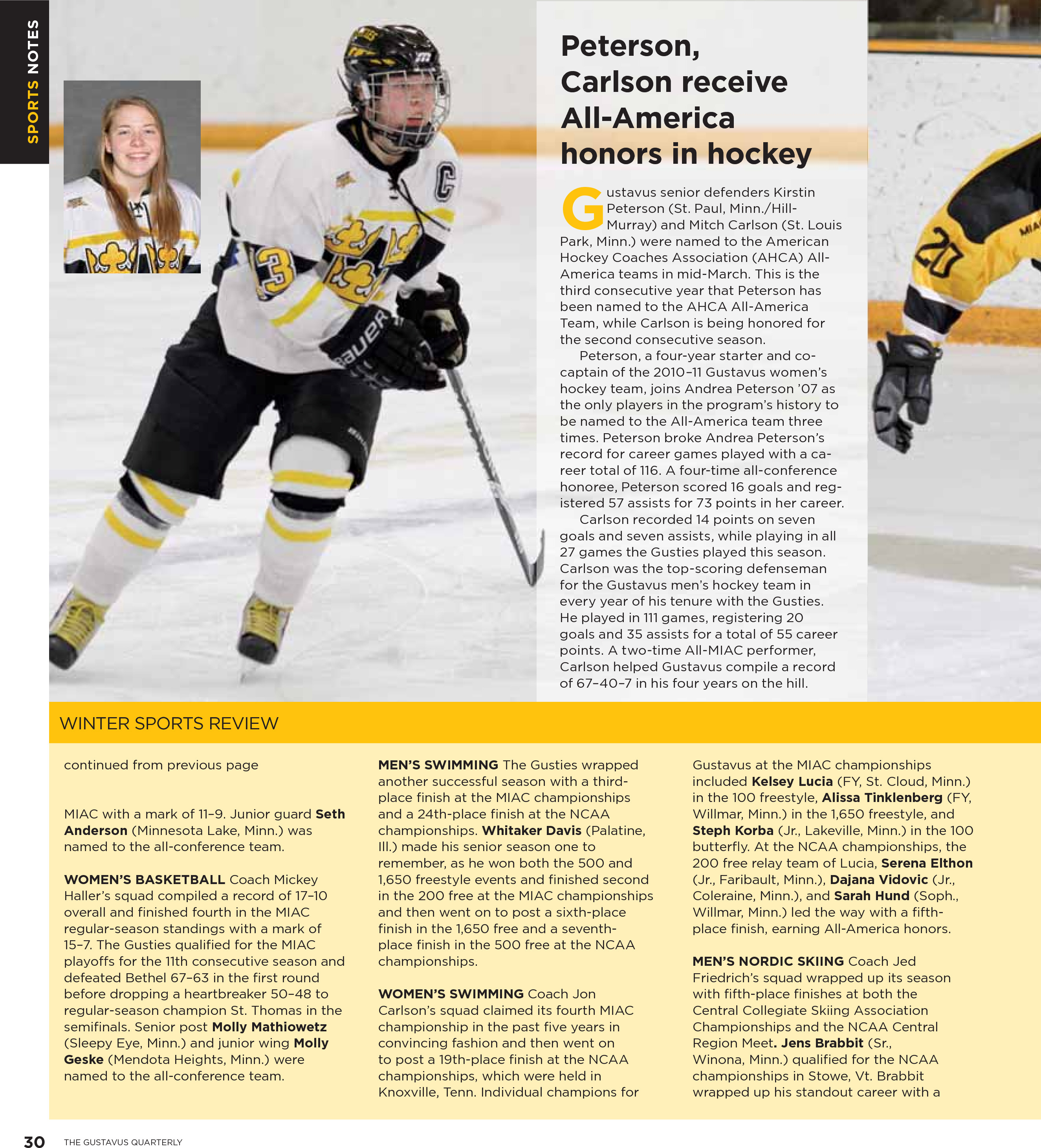 quarterly page