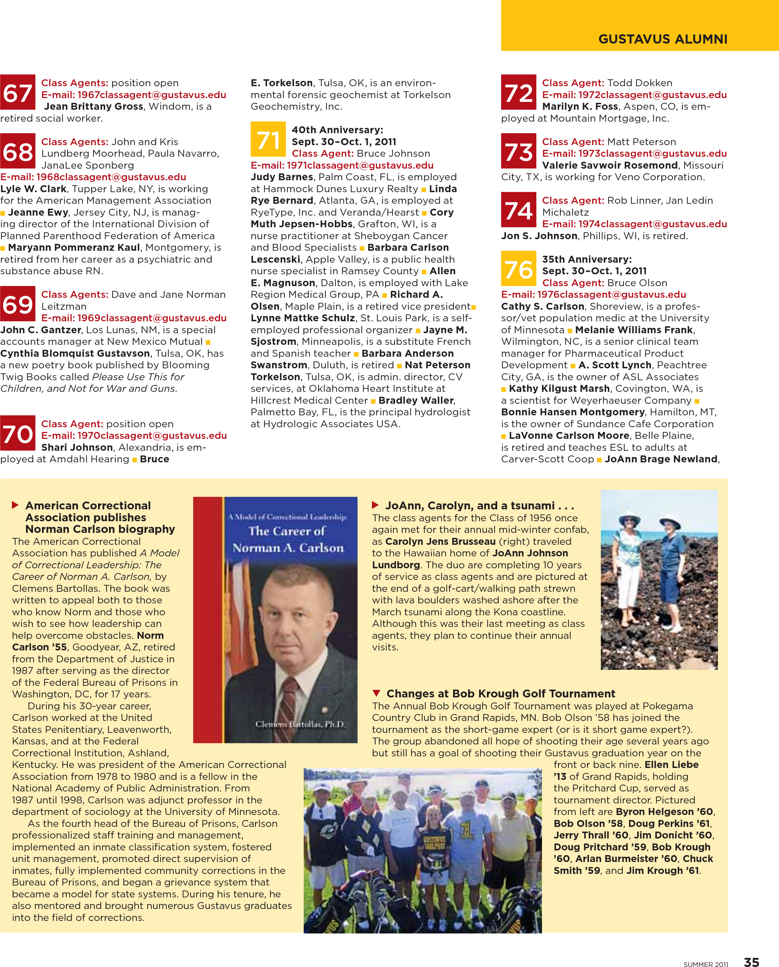 quarterly page