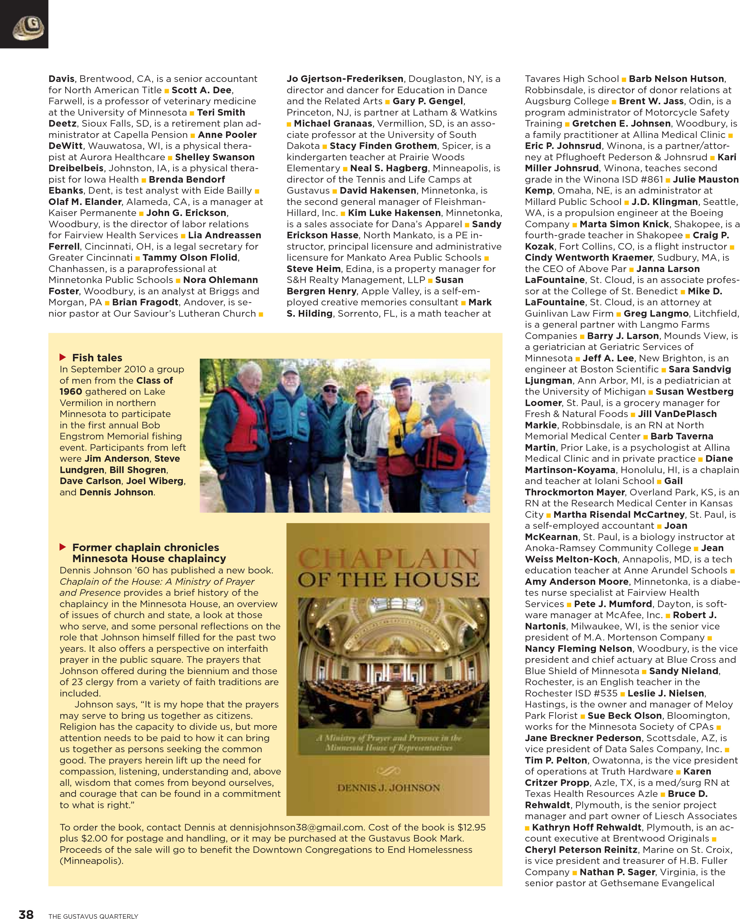quarterly page
