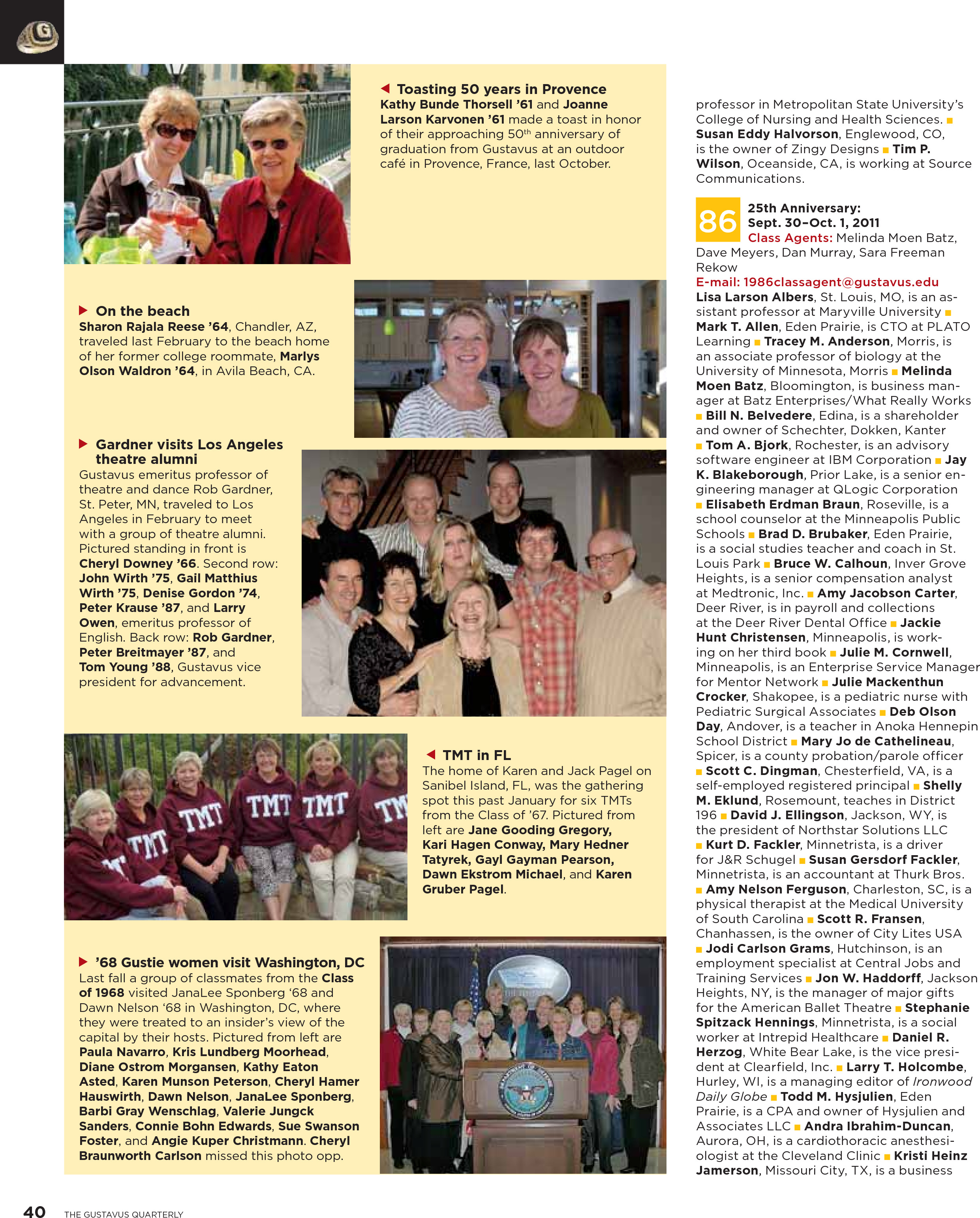 quarterly page
